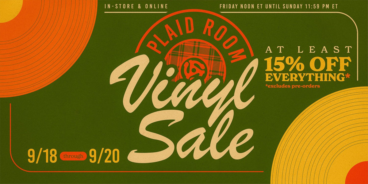 Plaid Room Records Fall Sale 2026 - at least 15% off everything