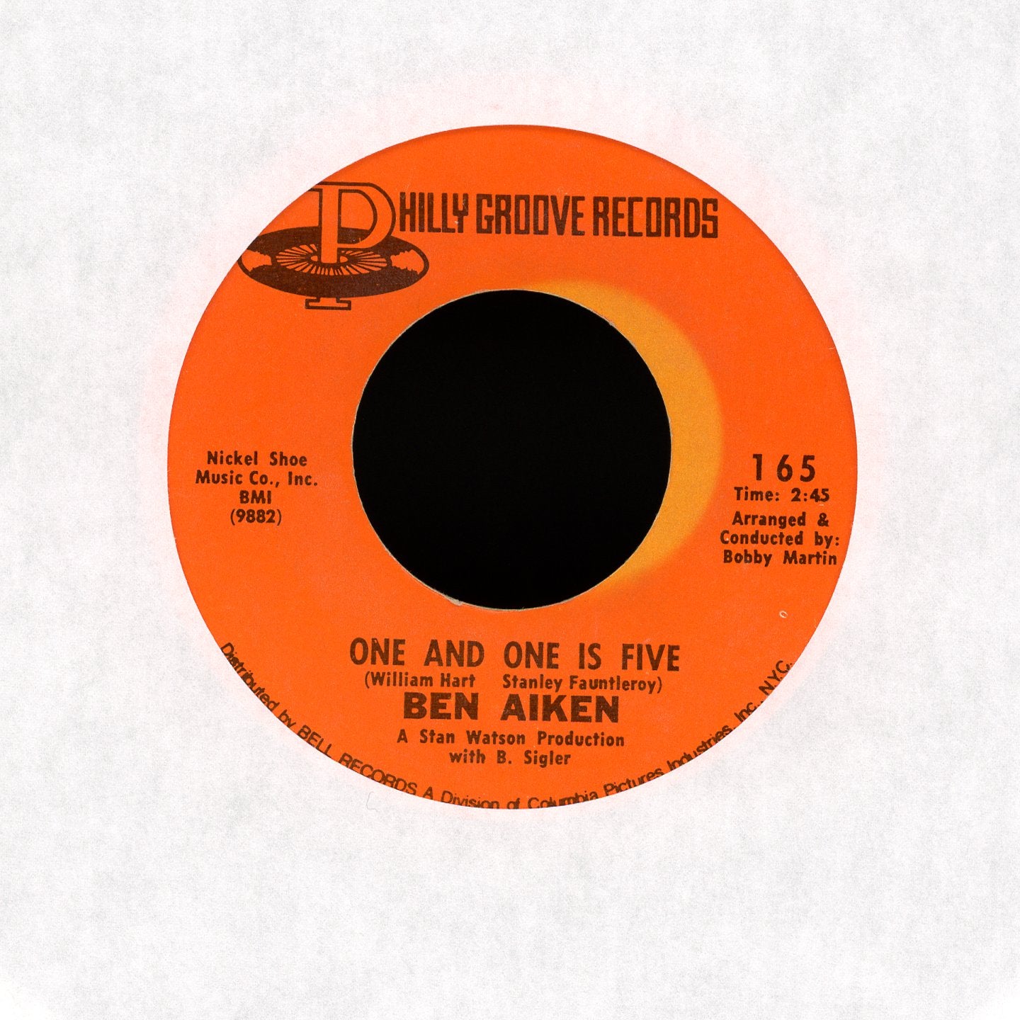 Ben Aiken - One And One Is Five on Philly Groove Records Incorporated Soul 45