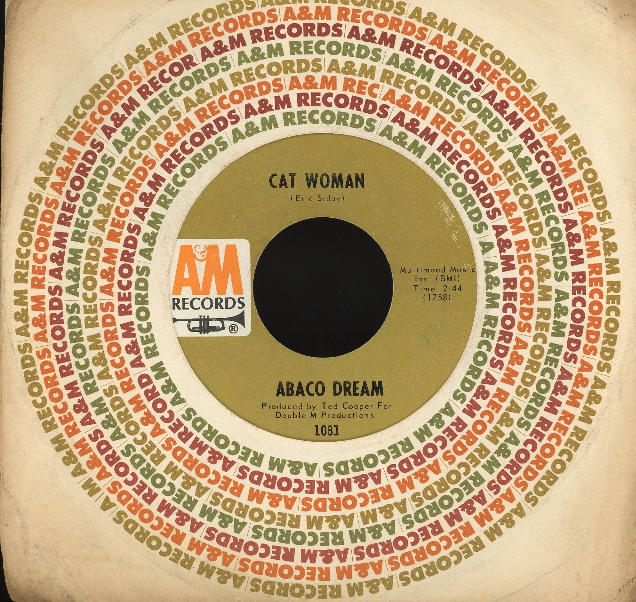 Abaco Dream - Life And Death In G & A on A&M Records - Funk 45