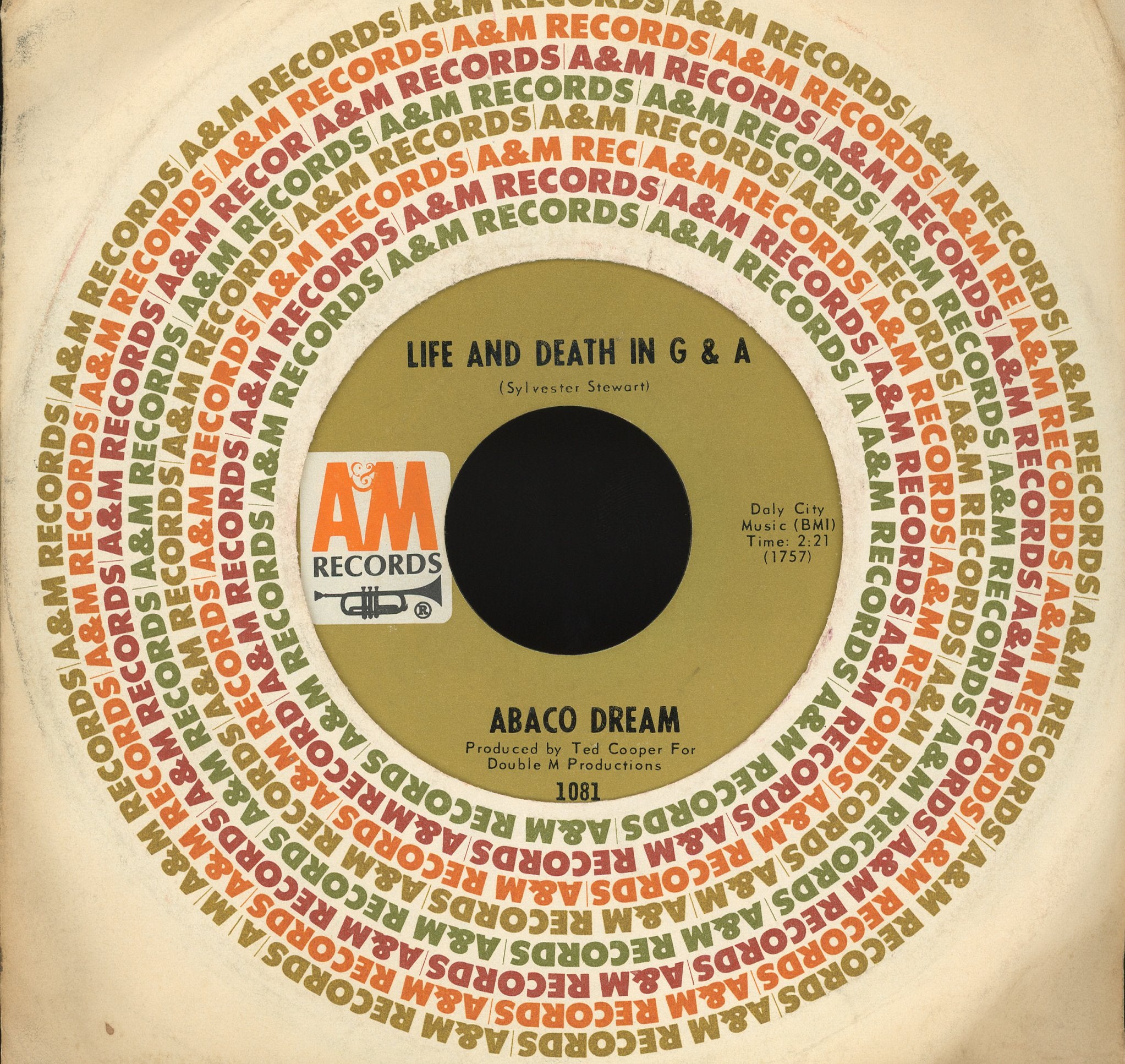 Abaco Dream - Life And Death In G & A on A&M Records - Funk 45