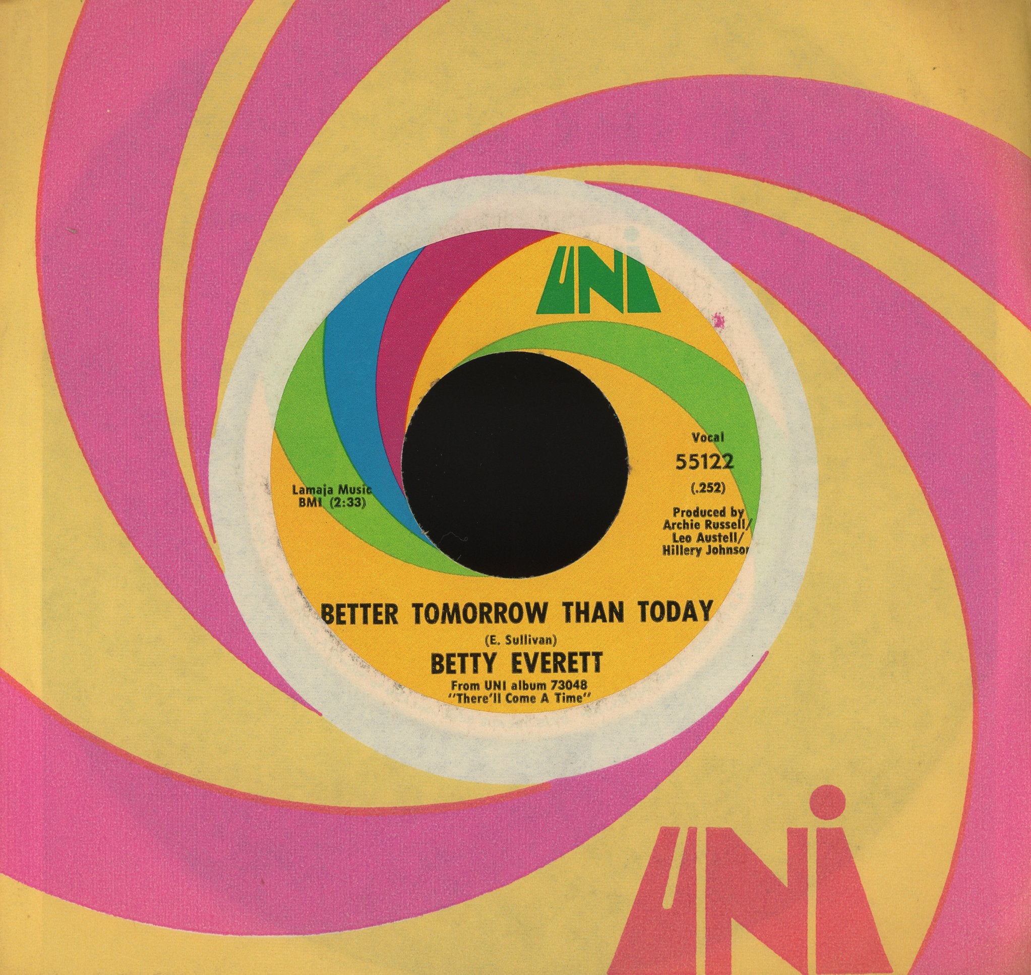 Betty Everett - I Can't Say No To You on UNI Records Soul 45