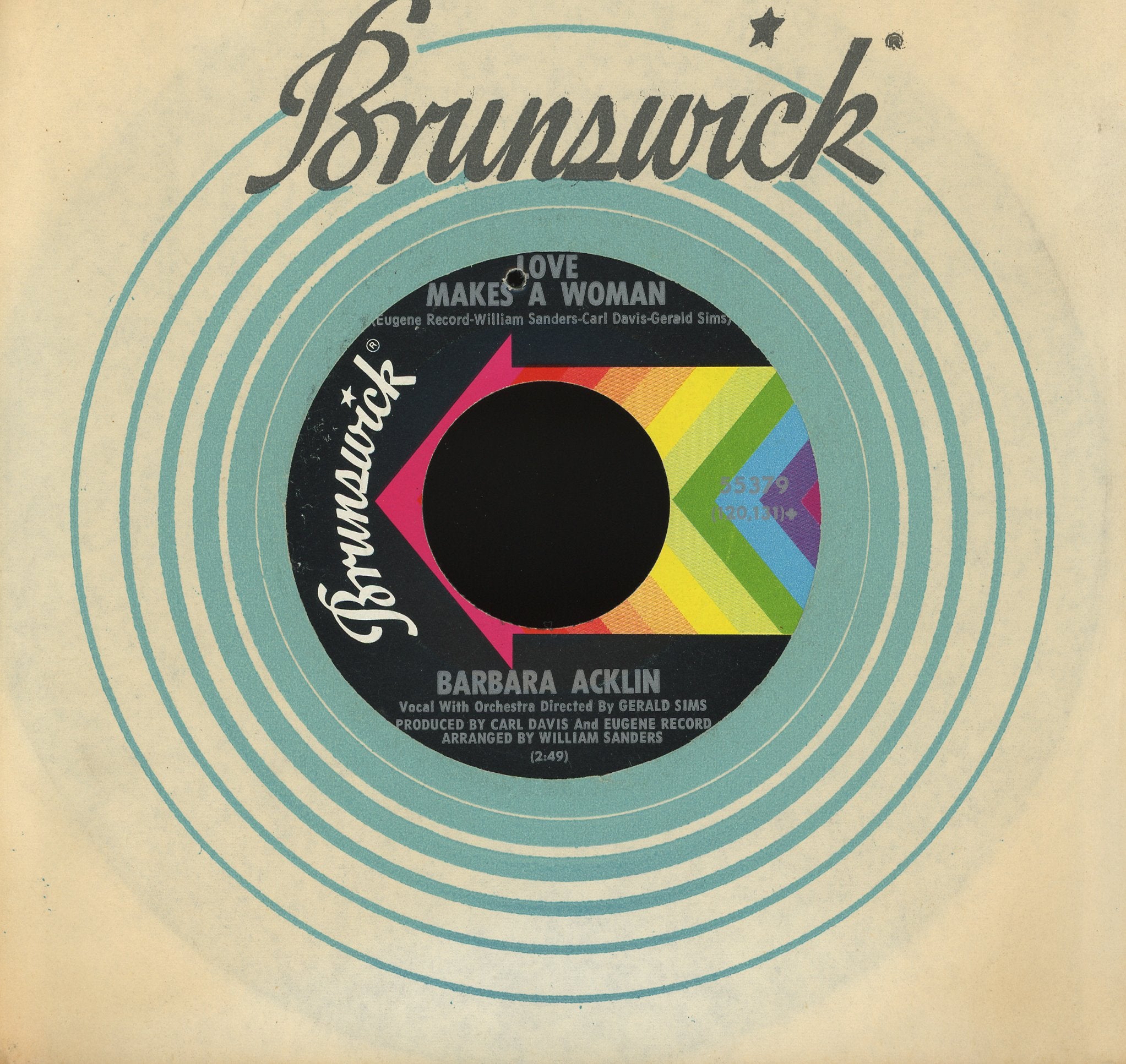 Barbara Acklin - Love Makes A Woman on Brunswick Soul 45