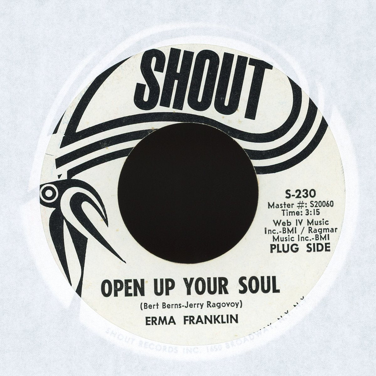 Erma Franklin - Open Up Your Soul on Shout Promo Funk Soul 45
