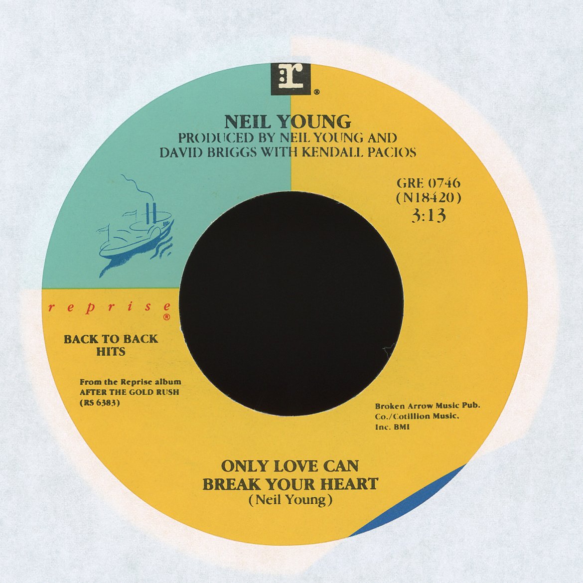 Neil Young - Only Love Can Break Your Heart / Cinnamon Girl on Reprise Records