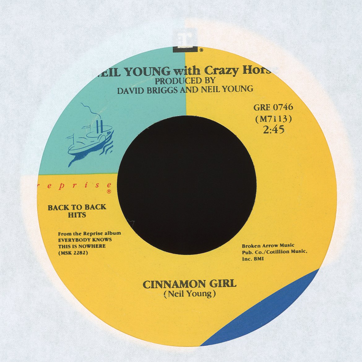 Neil Young - Only Love Can Break Your Heart / Cinnamon Girl on Reprise Records