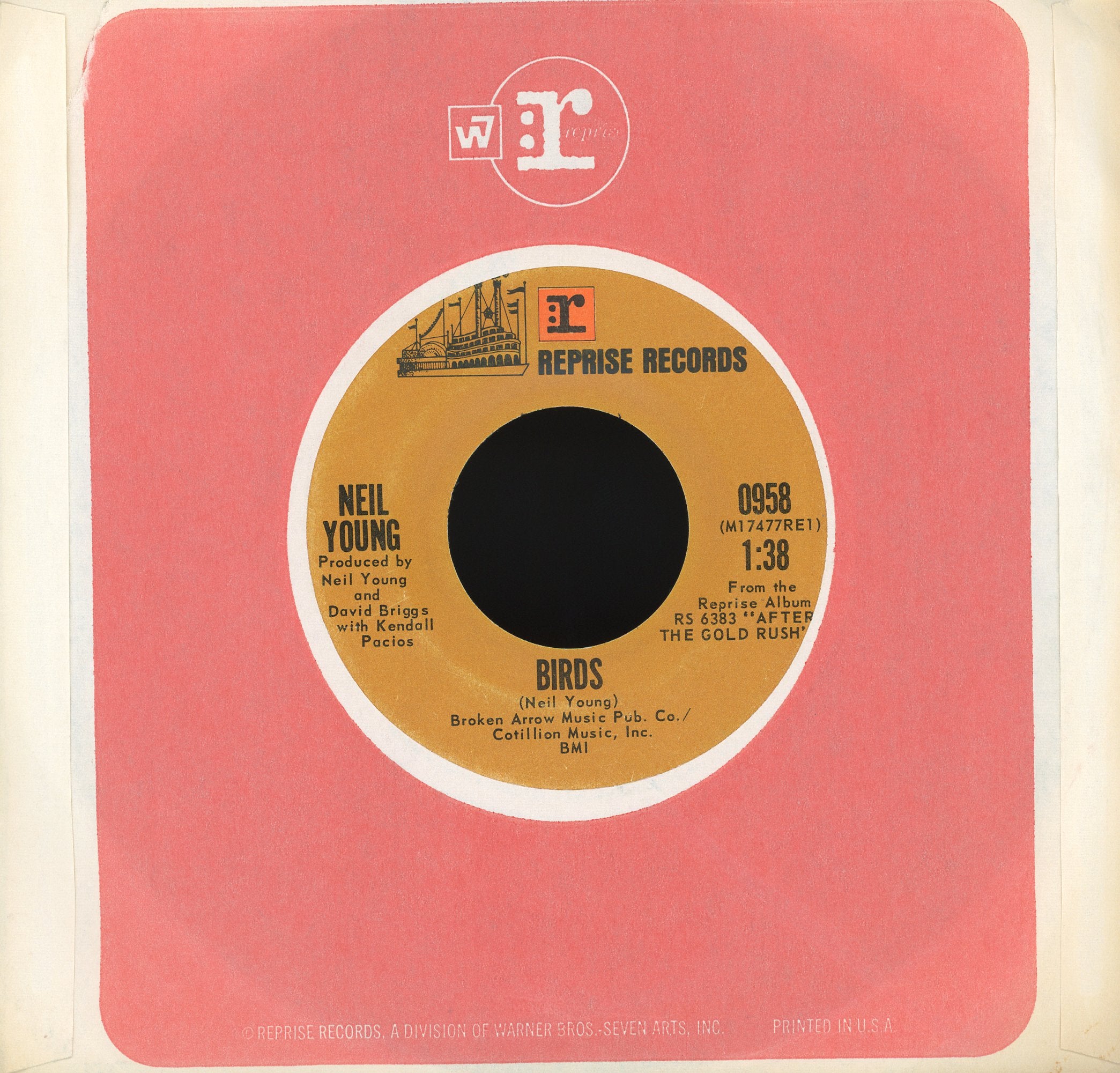 Neil Young - Only Love Can Break Your Heart on Reprise Records Rock 45