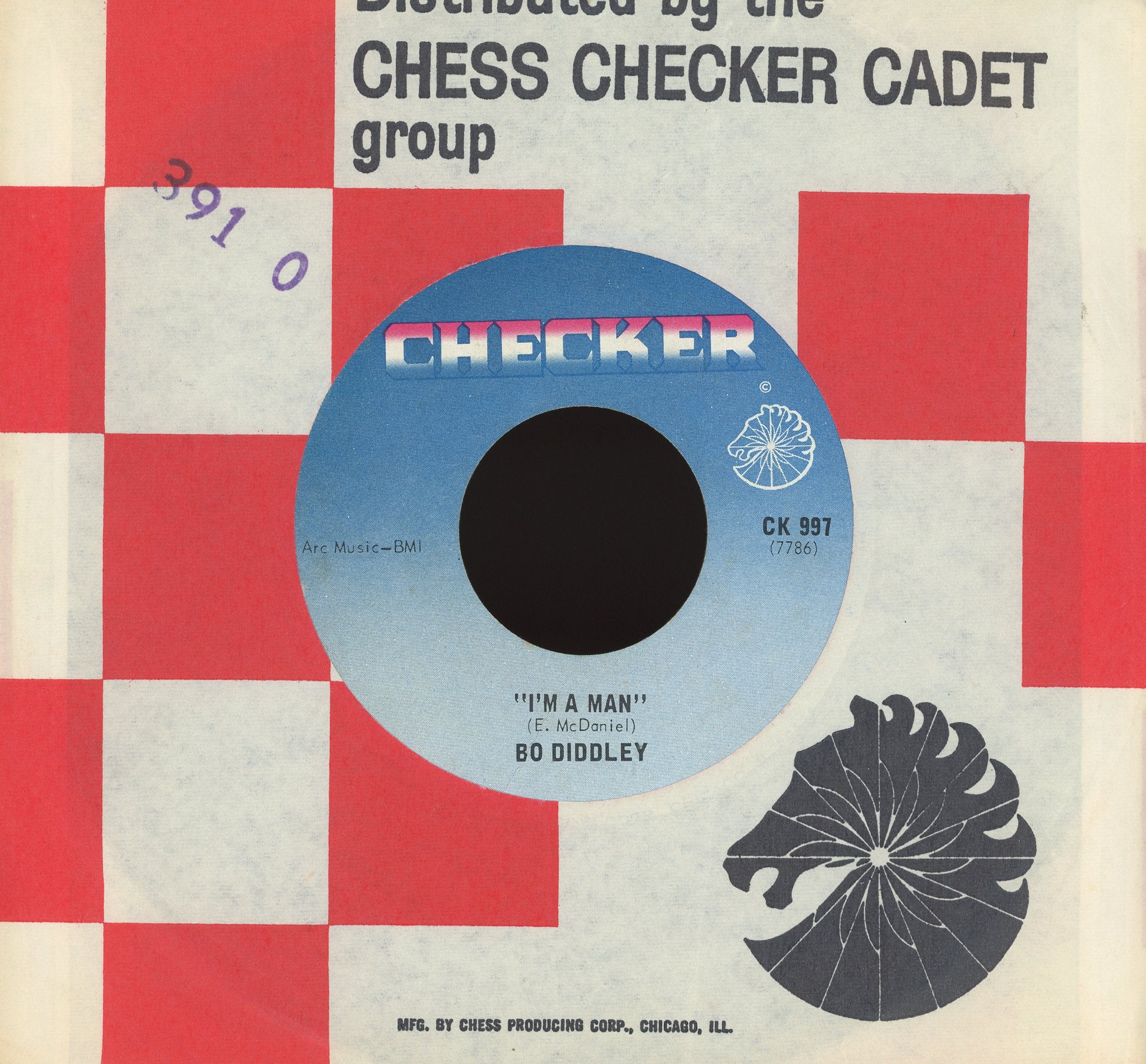Bo Diddley - Bo Diddley / I'm A Man on Checker R&B 45