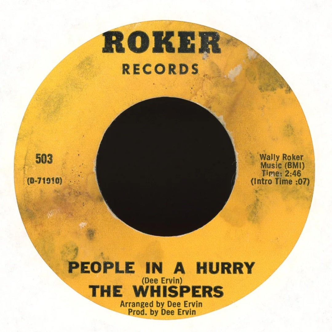 The Whispers - Where Have You Been / People In A Hurry on Roker Records Soul 45