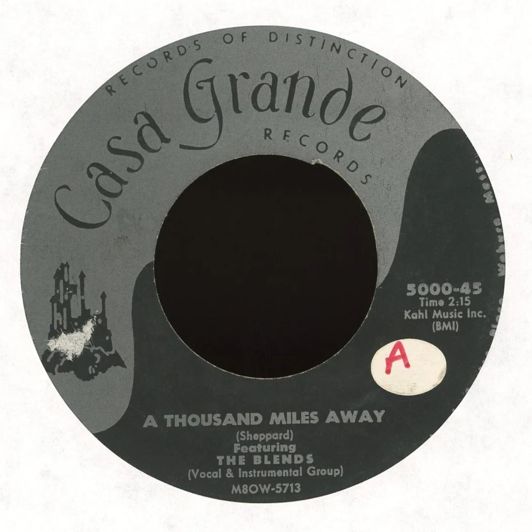 The Blends - Music Maestro Please / A Thousand Miles Away on Casa Grande Records R&B Doo Wop 45