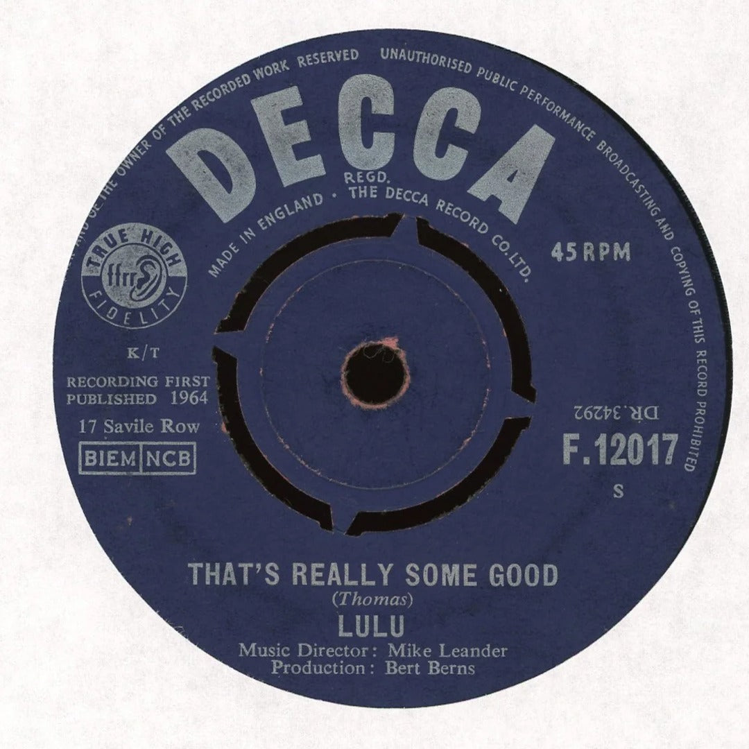 Lulu - Here Comes The Night 45 on Decca UK