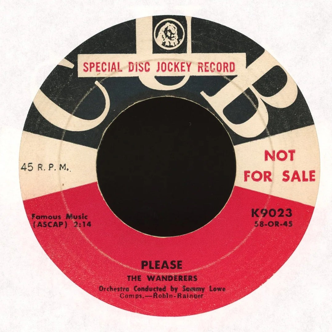 The Wanderers - Please / Shadrach Meshack And Abednego on Cub - Promo R&B Popcorn 45