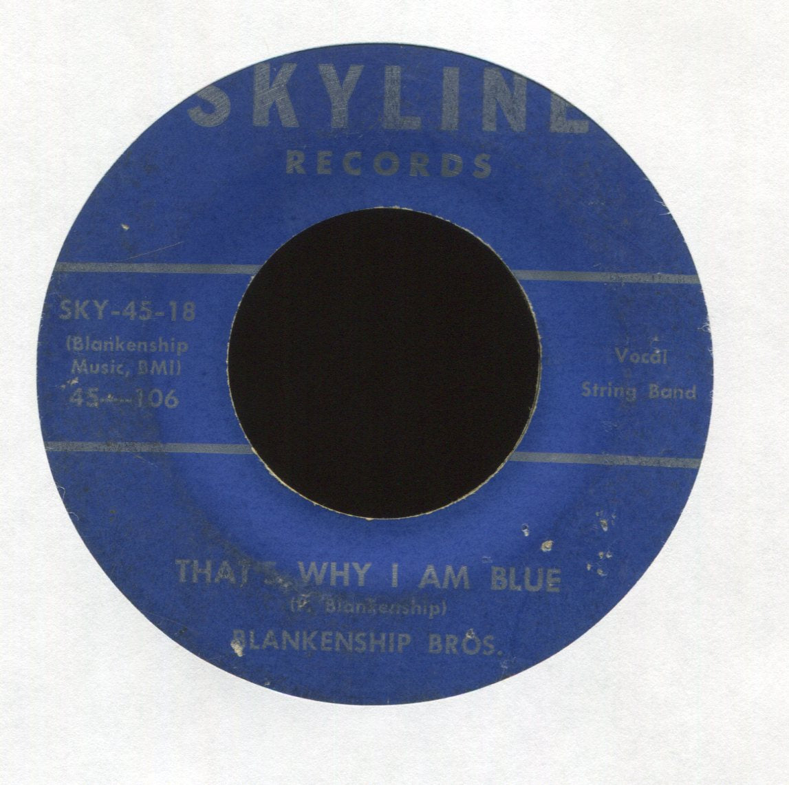 The Blankenship Brothers - That's Why I Am Blue on Skyline Rockabilly 45