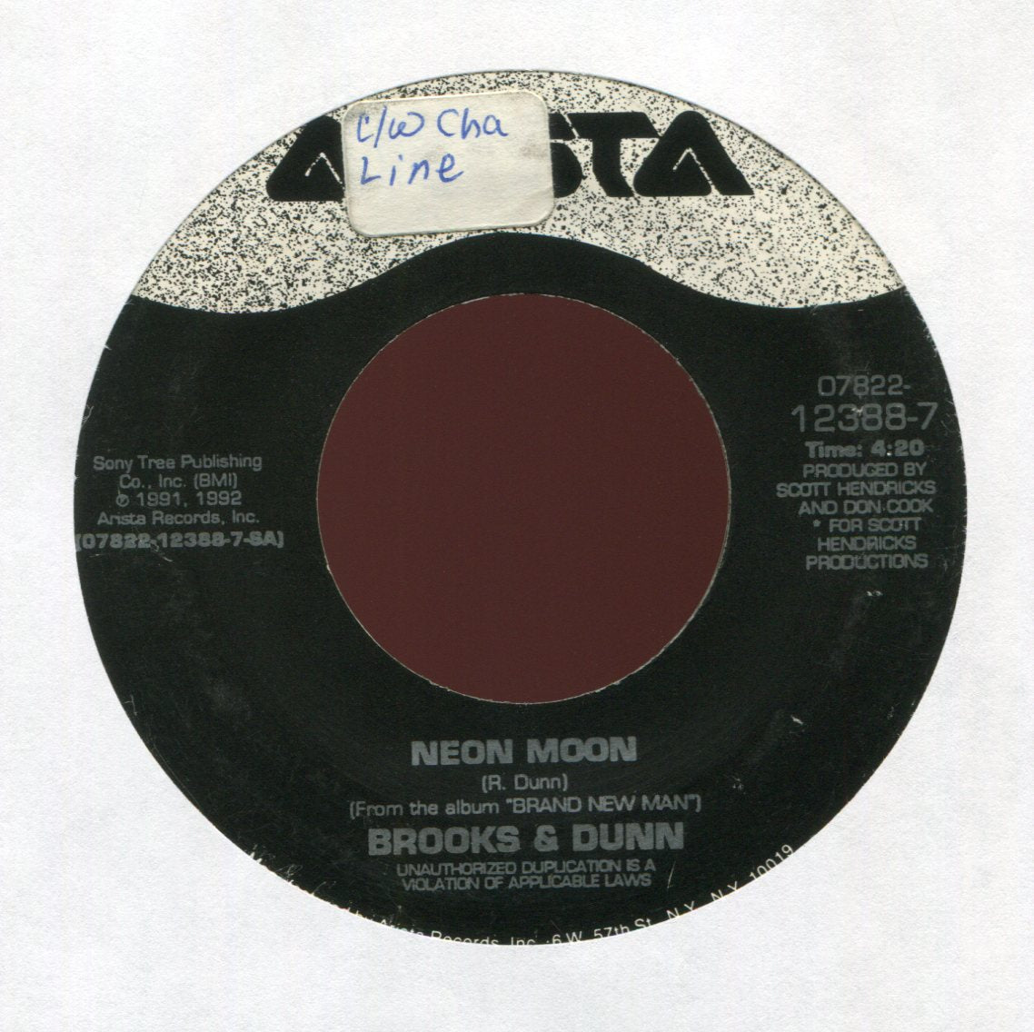 Brooks & Dunn - Neon Moon on Arista Country 45