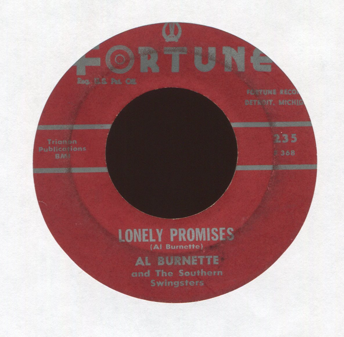 Al Burnette And His Southern Swingsters - Run Mary Run on Fortune Hillbilly Bop 45
