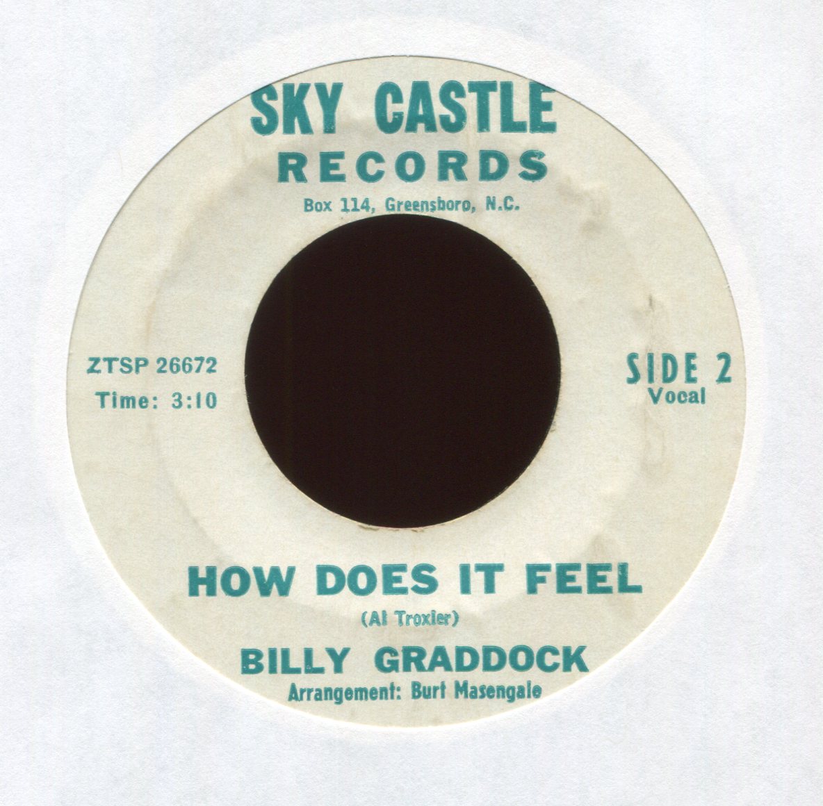 Billy Graddock aka Billy Crash Craddock - Smacky-Mouth on Sky Castle Rockabilly 45