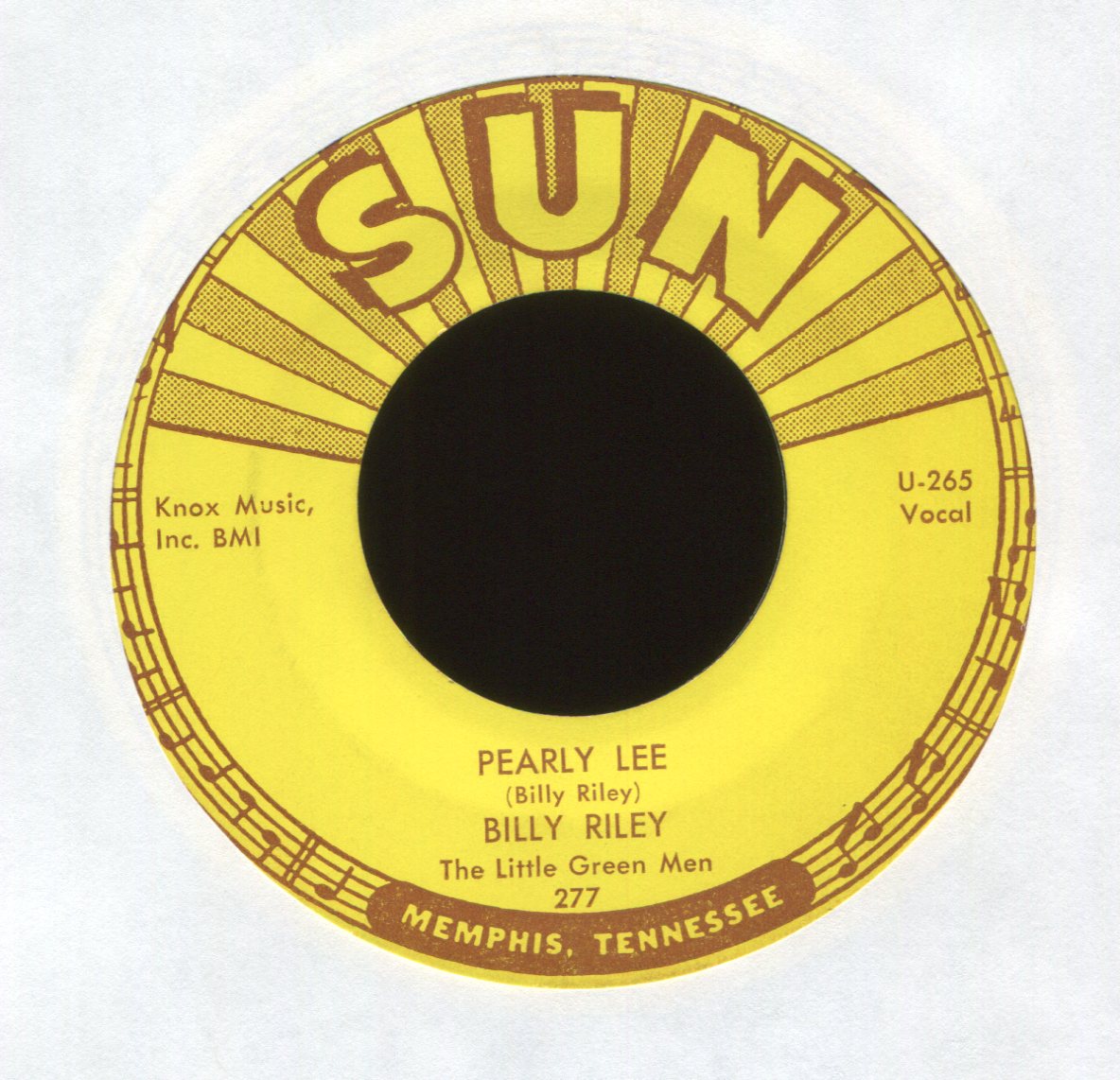 Billy Lee Riley And The Little Green Men - Red Hot on Sun Rockabilly 45