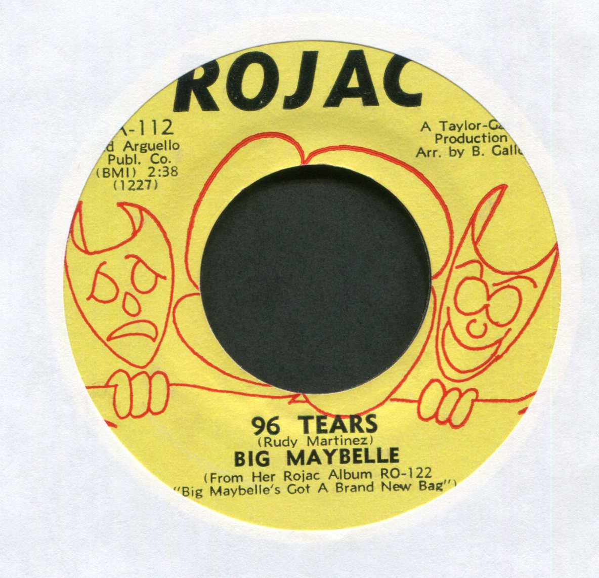 Big Maybelle - 96 Tears on Rojac Northern Soul R&B 45