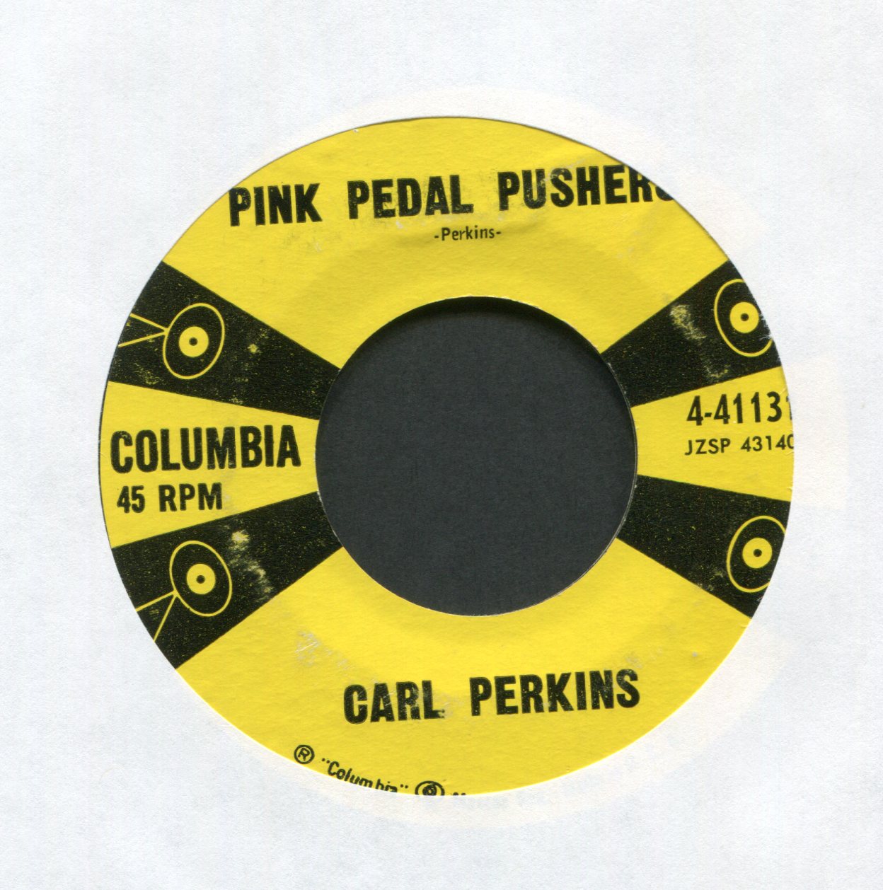 Carl Perkins - Pink Pedal Pushers on Columbia Rockabilly 45 With Picture Sleeve