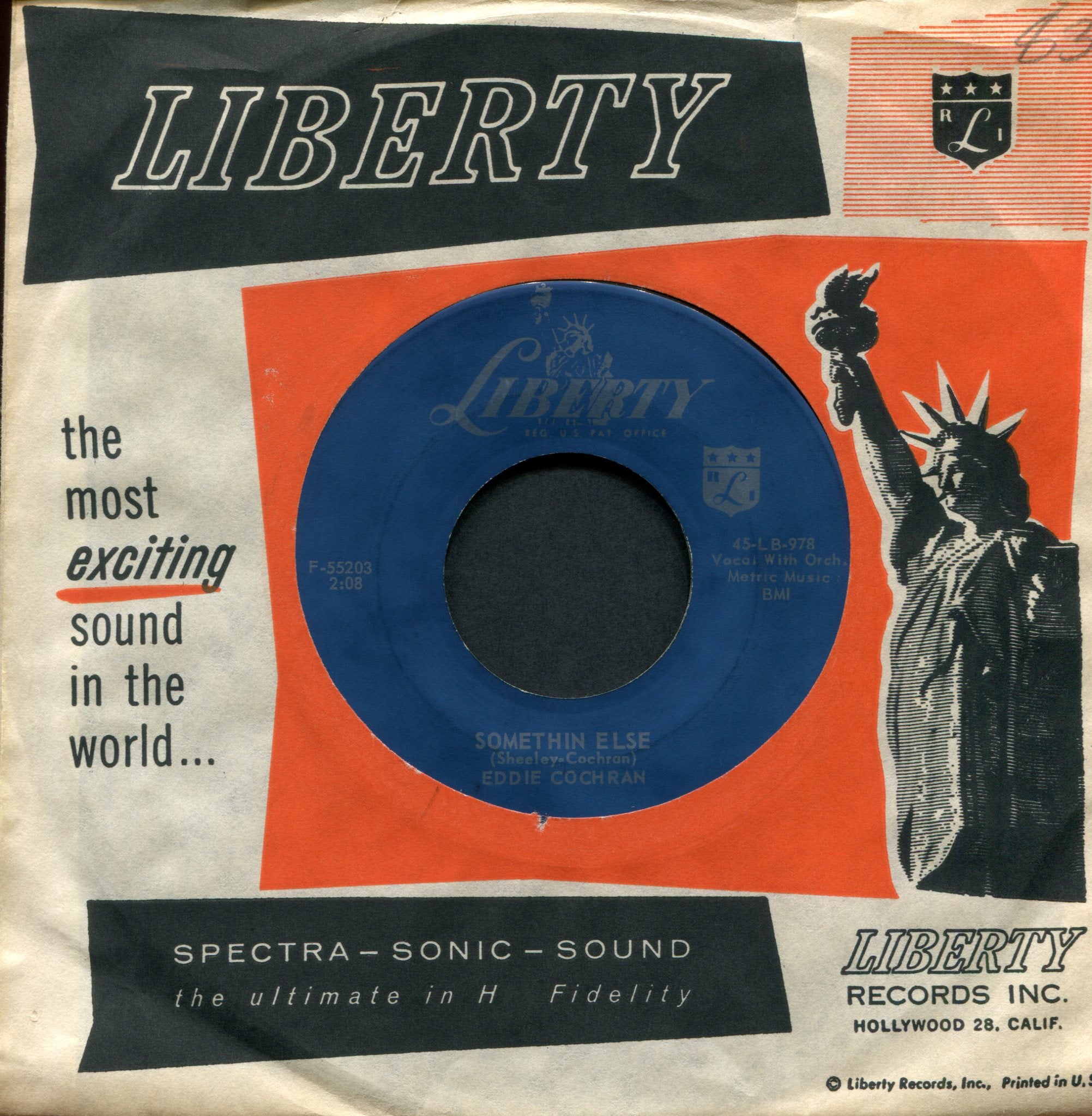 Eddie Cochran - Somethin' Else on Liberty Rockabilly 45