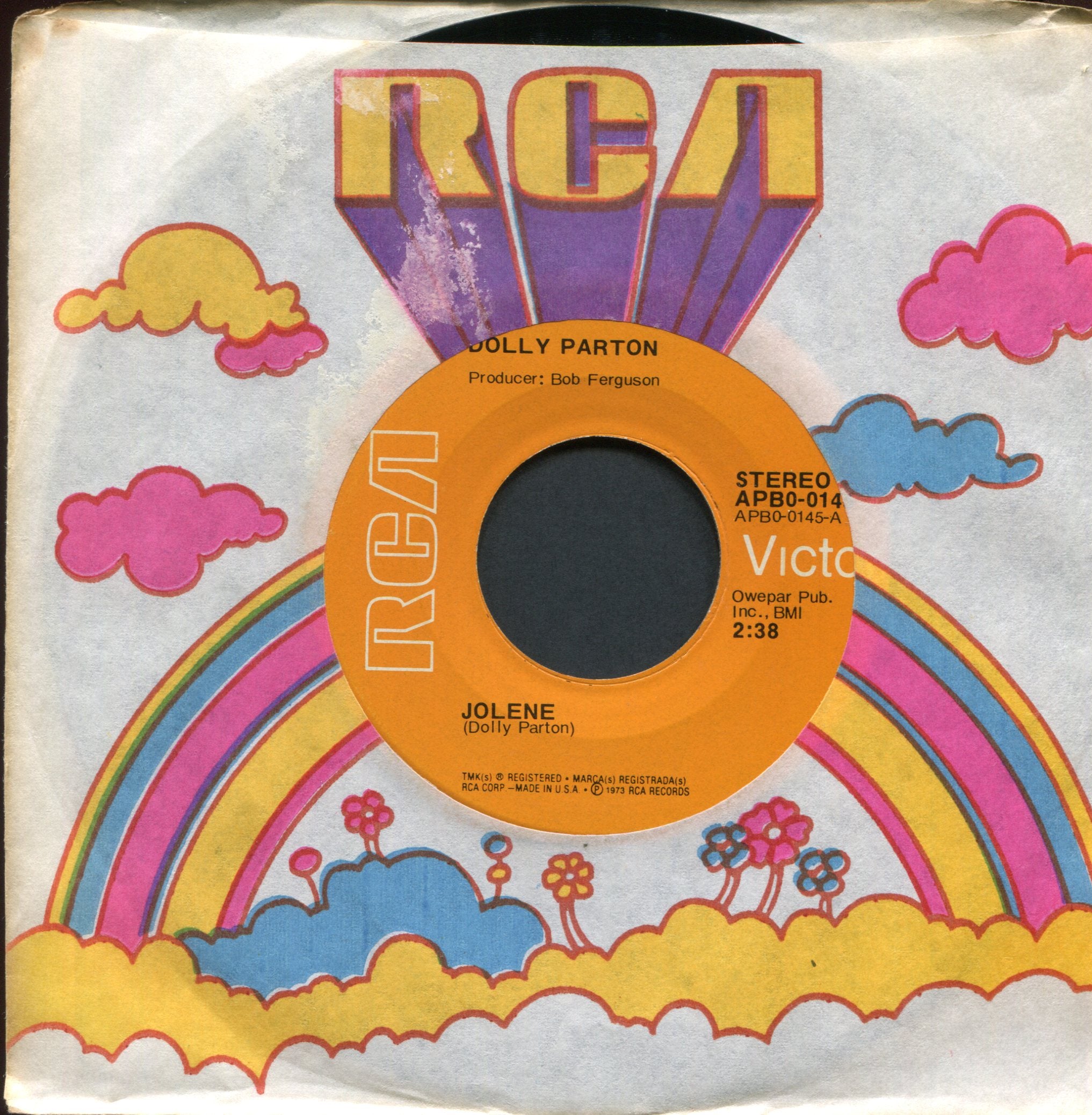 Dolly Parton - Jolene on RCA Country 45