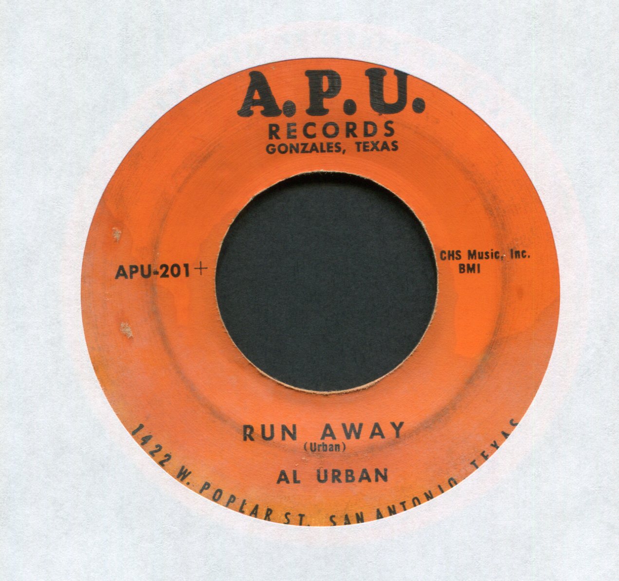 Al Urban - Run Away on A.P.U. County Bop 45