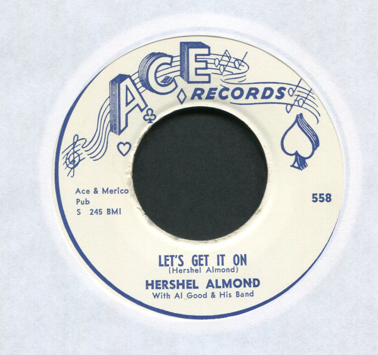 Hershel Almond - Let's Get It On on Ace Rockabilly 45