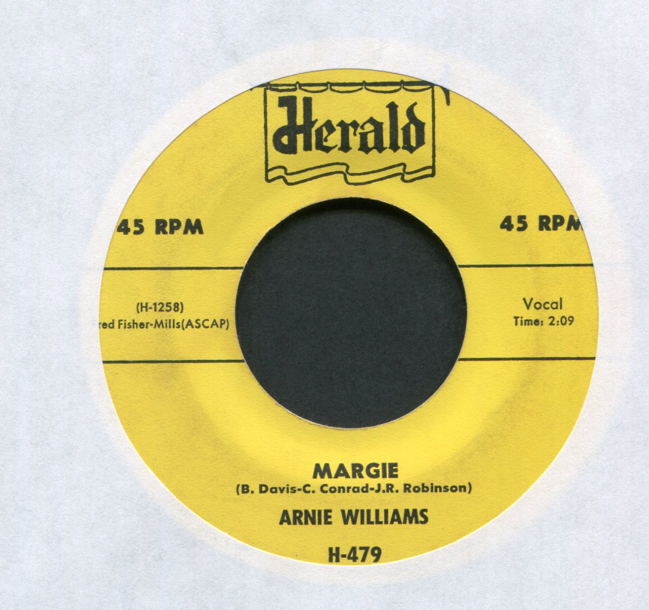 Arnie Williams - Come On Sweetie on Herald R&B 45