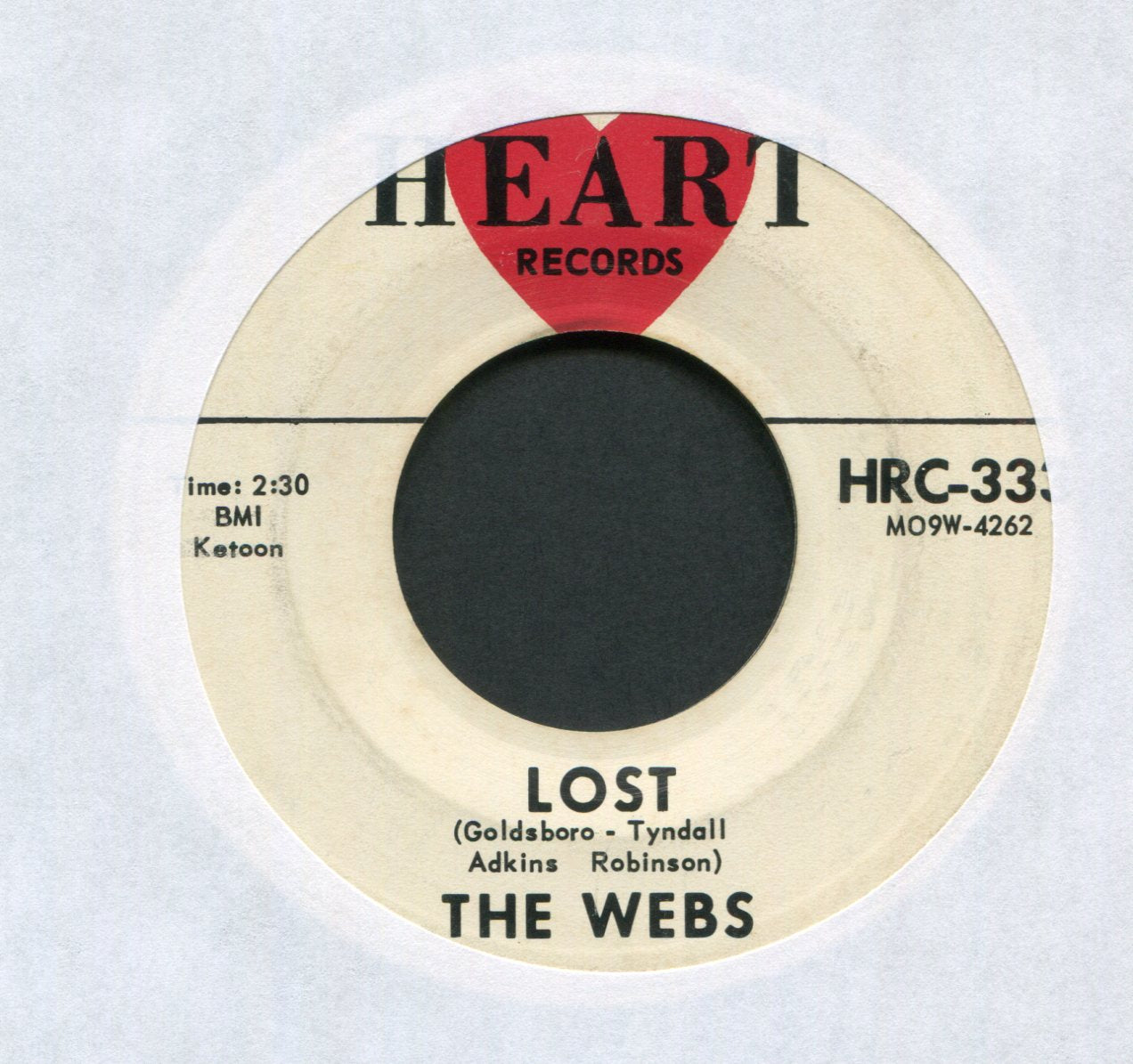 The Webs - Blue Skies on Heart Surf 45