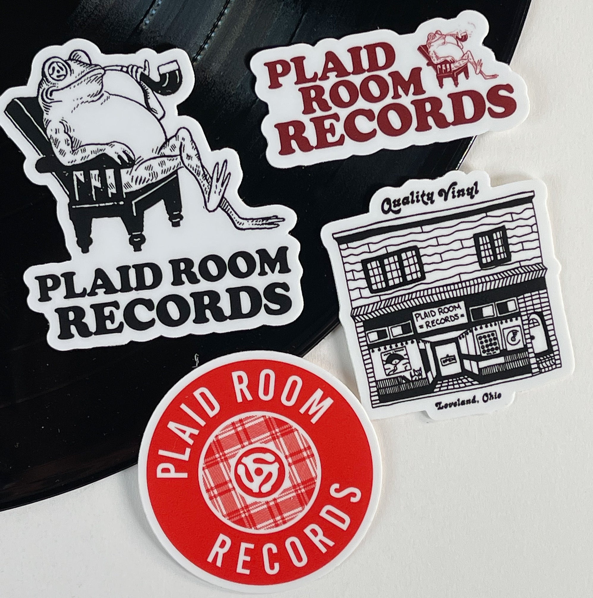 Plaid Room Records Sticker Pack