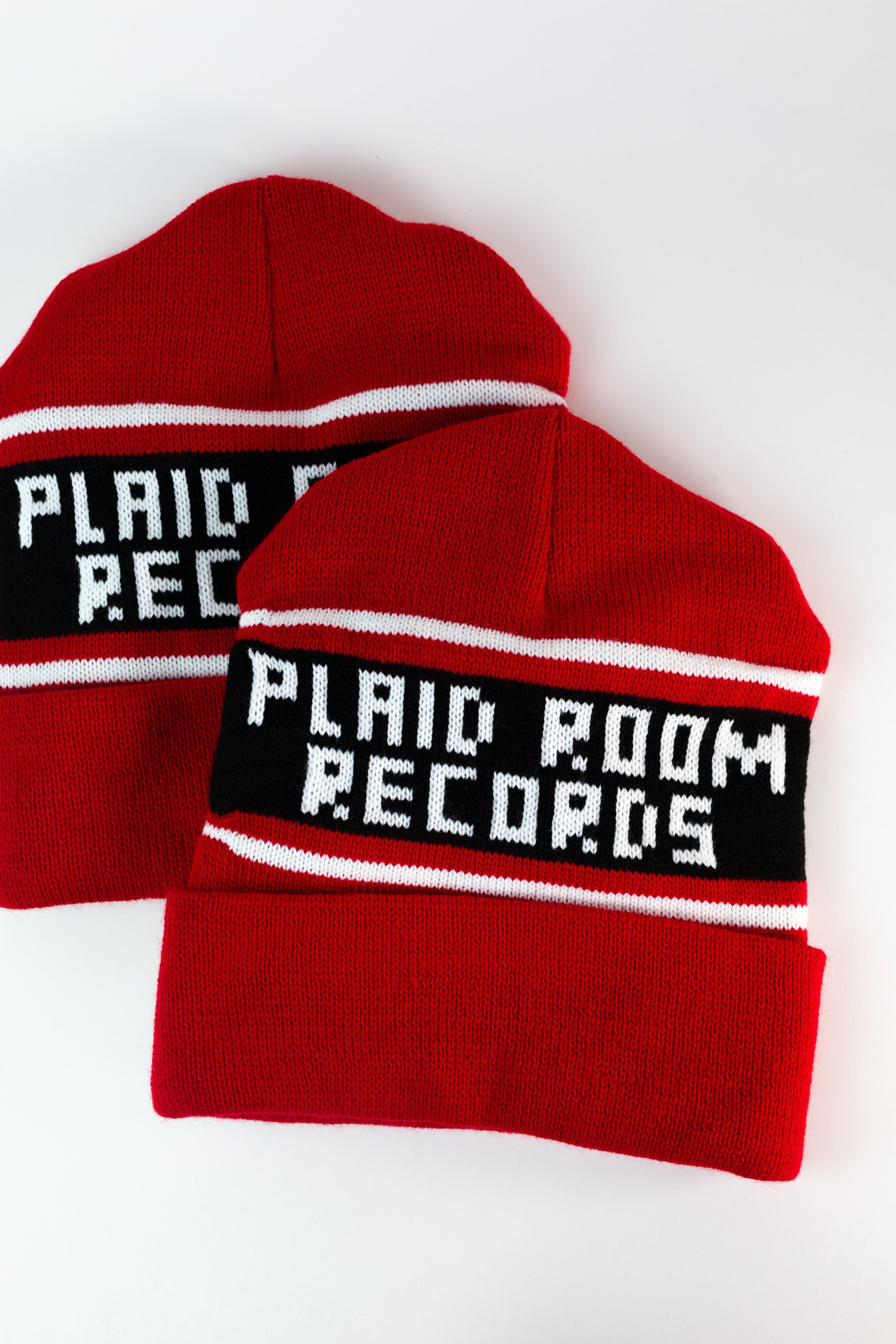 Plaid Room Winter Hat - Red / Black