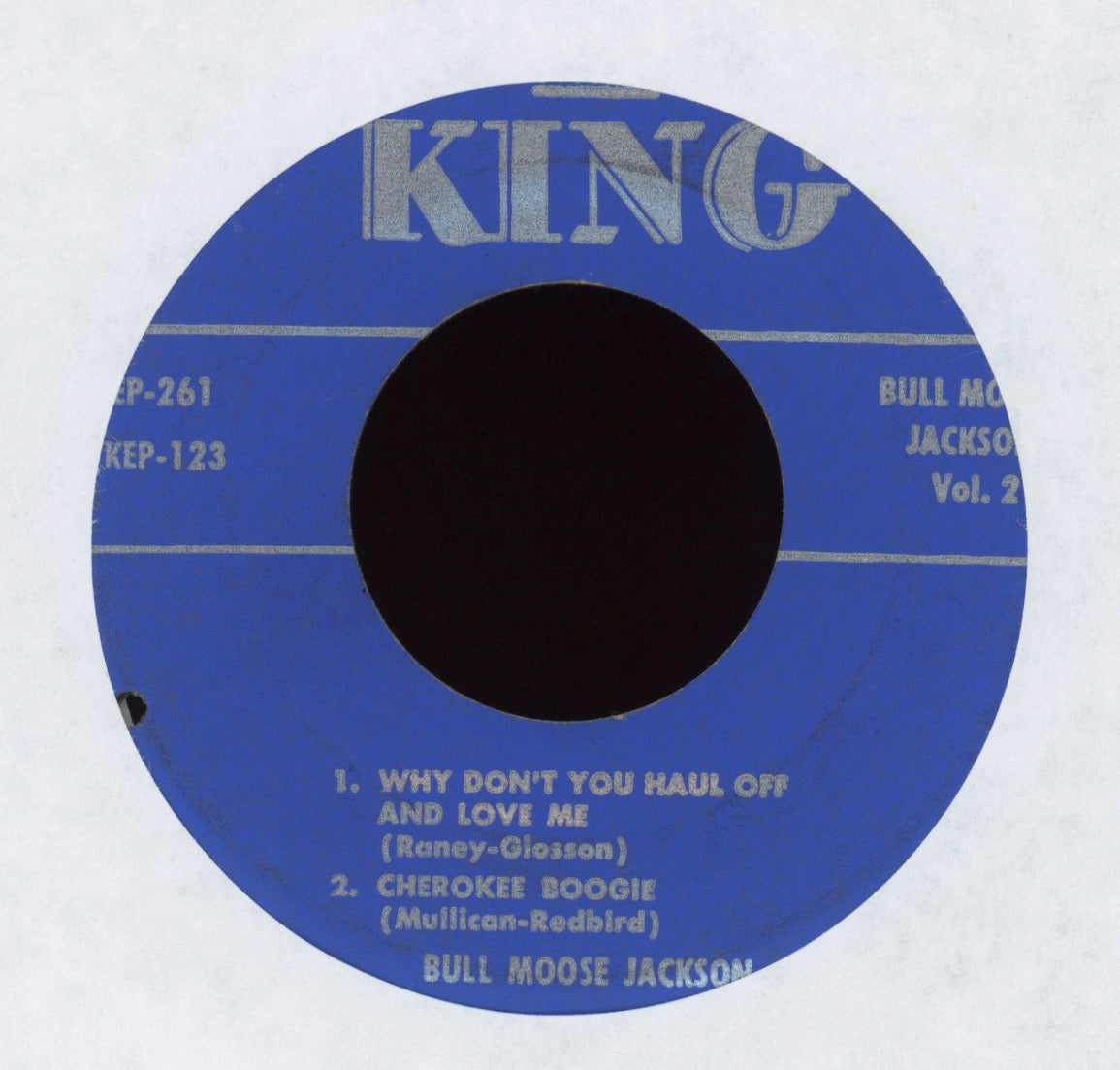 Bull Moose Jackson - Sings His All Time Hits Vol. 2 45 EP Record Only