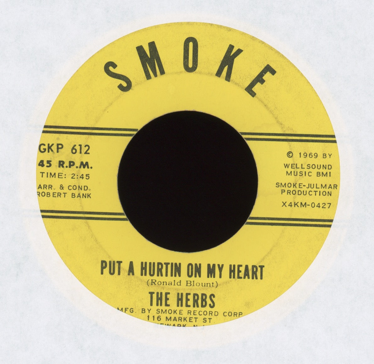 The Herbs - Put A Hurtin On My Heart on Smoke
