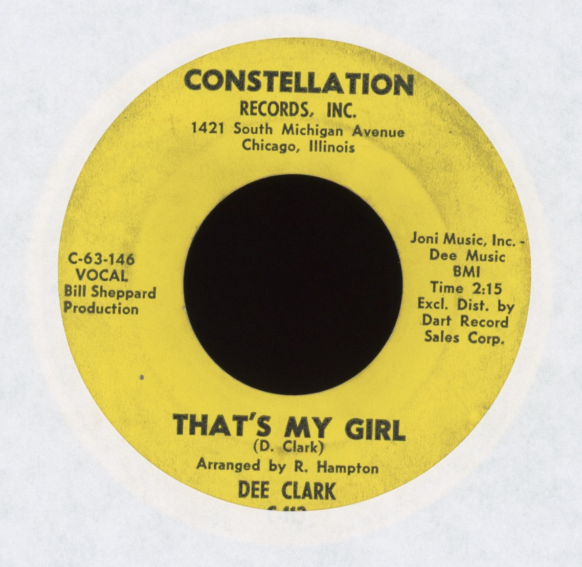 Dee Clark - That's My Girl on Constellation