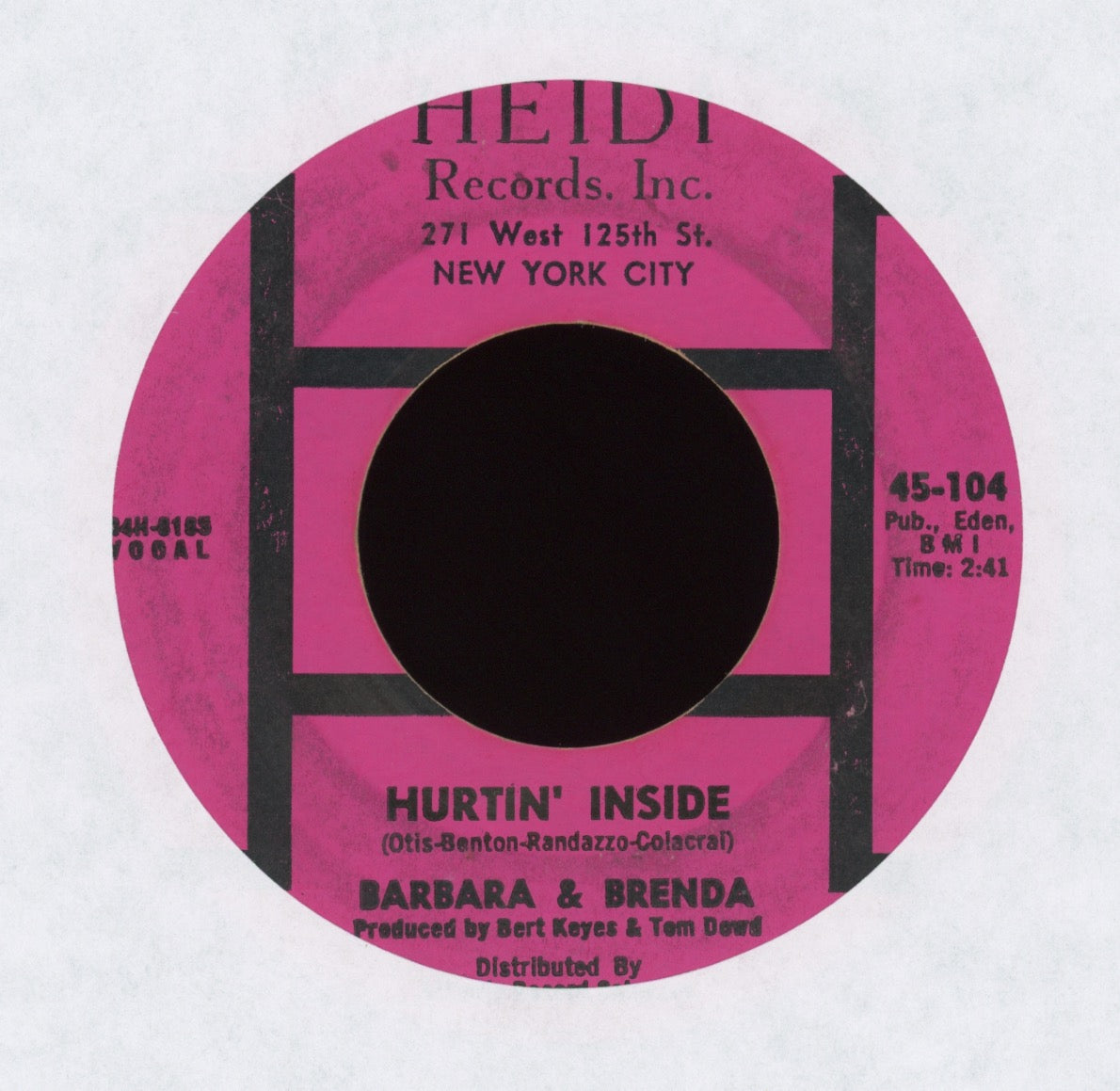 Barbara And Brenda - Hurtin' Inside on Heidi