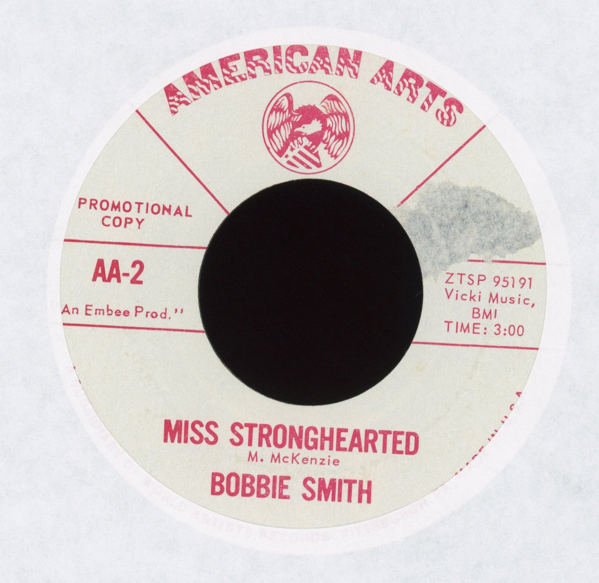 Bobbie Smith - Walk on Into My Heart / Miss Stronghearted on American Arts Promo