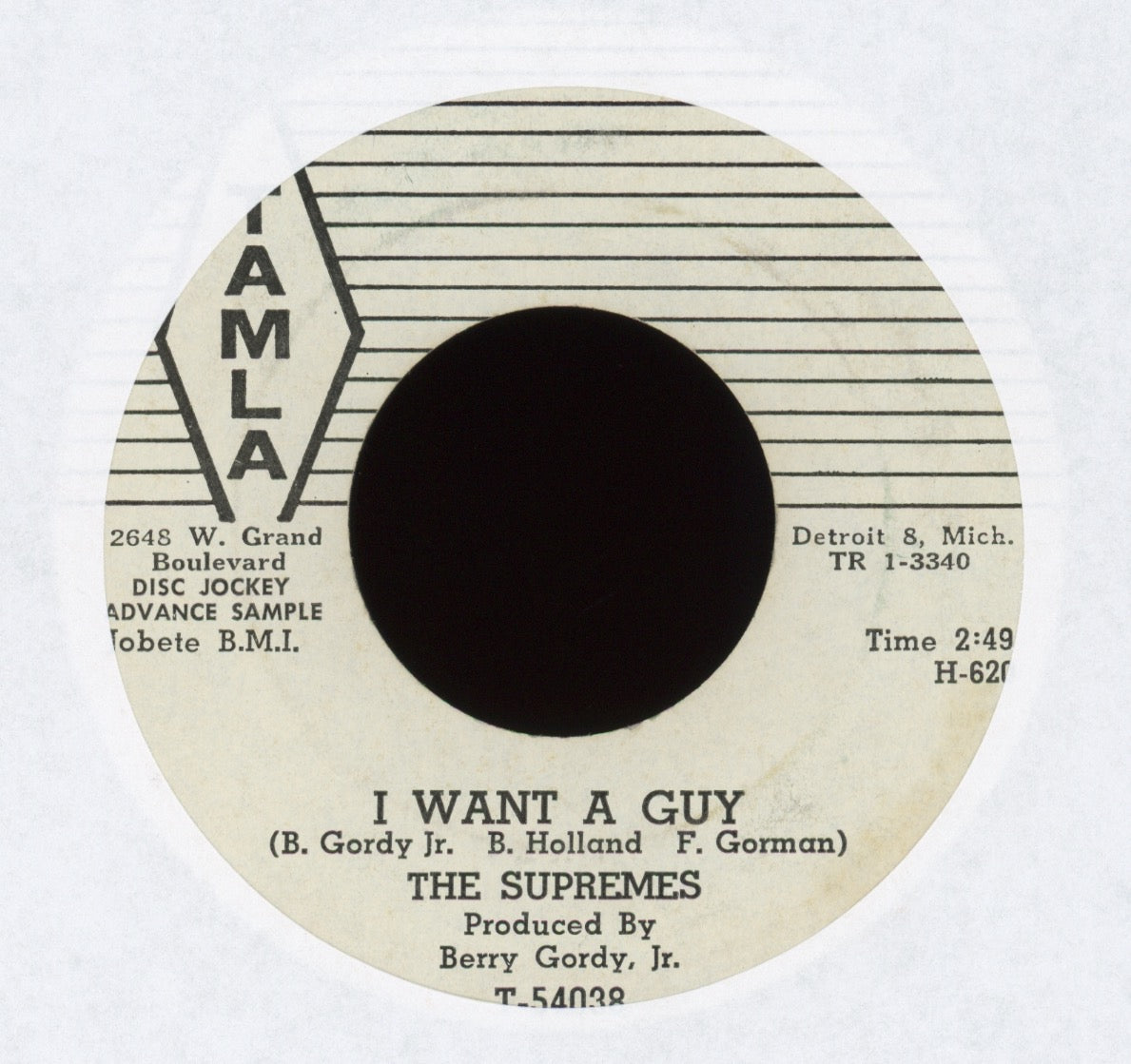 The Supremes - I Want A Guy on Tamla Promo