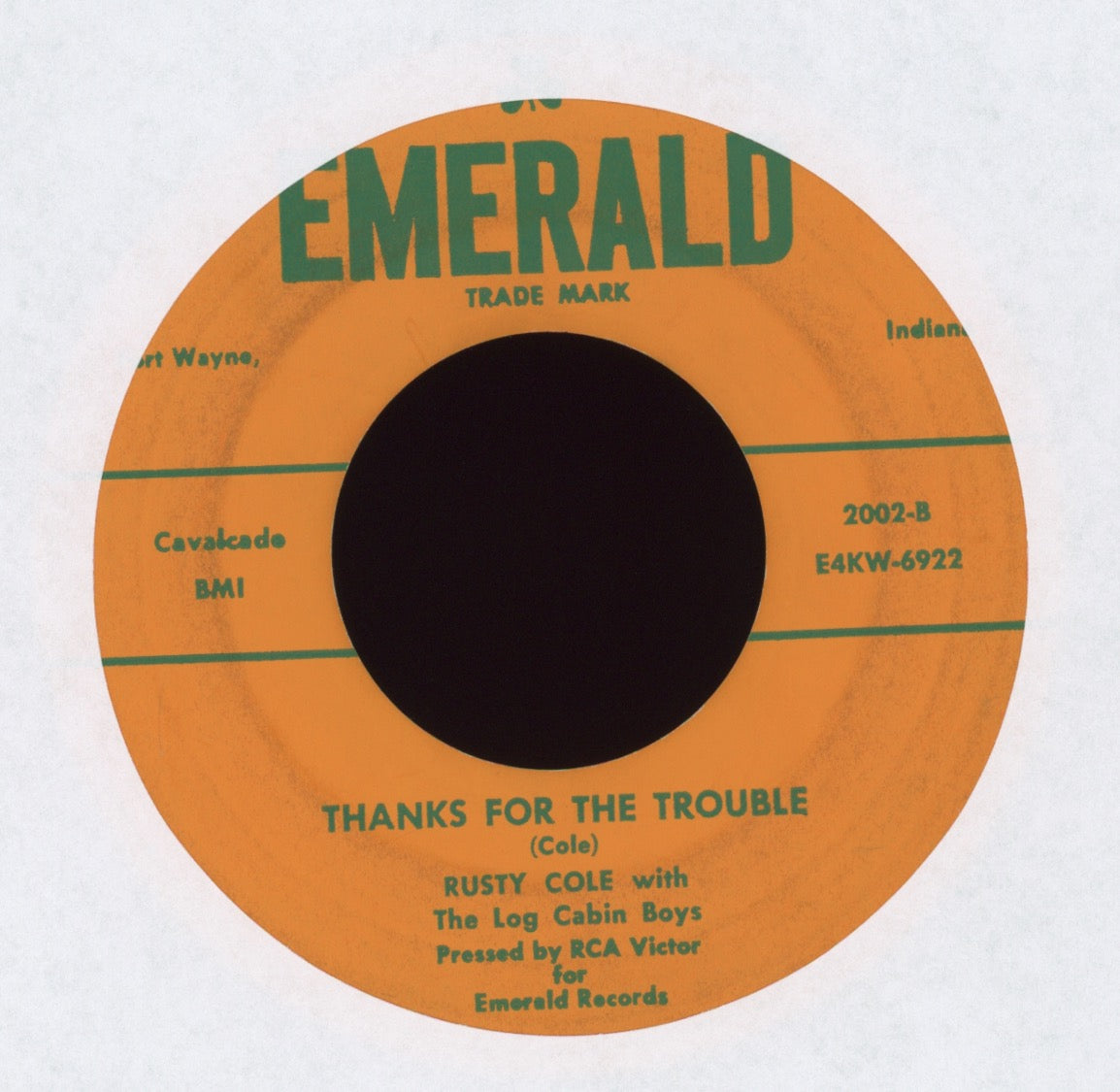 Rusty Cole - It Wasn't Me That Made You Cry on Emerald