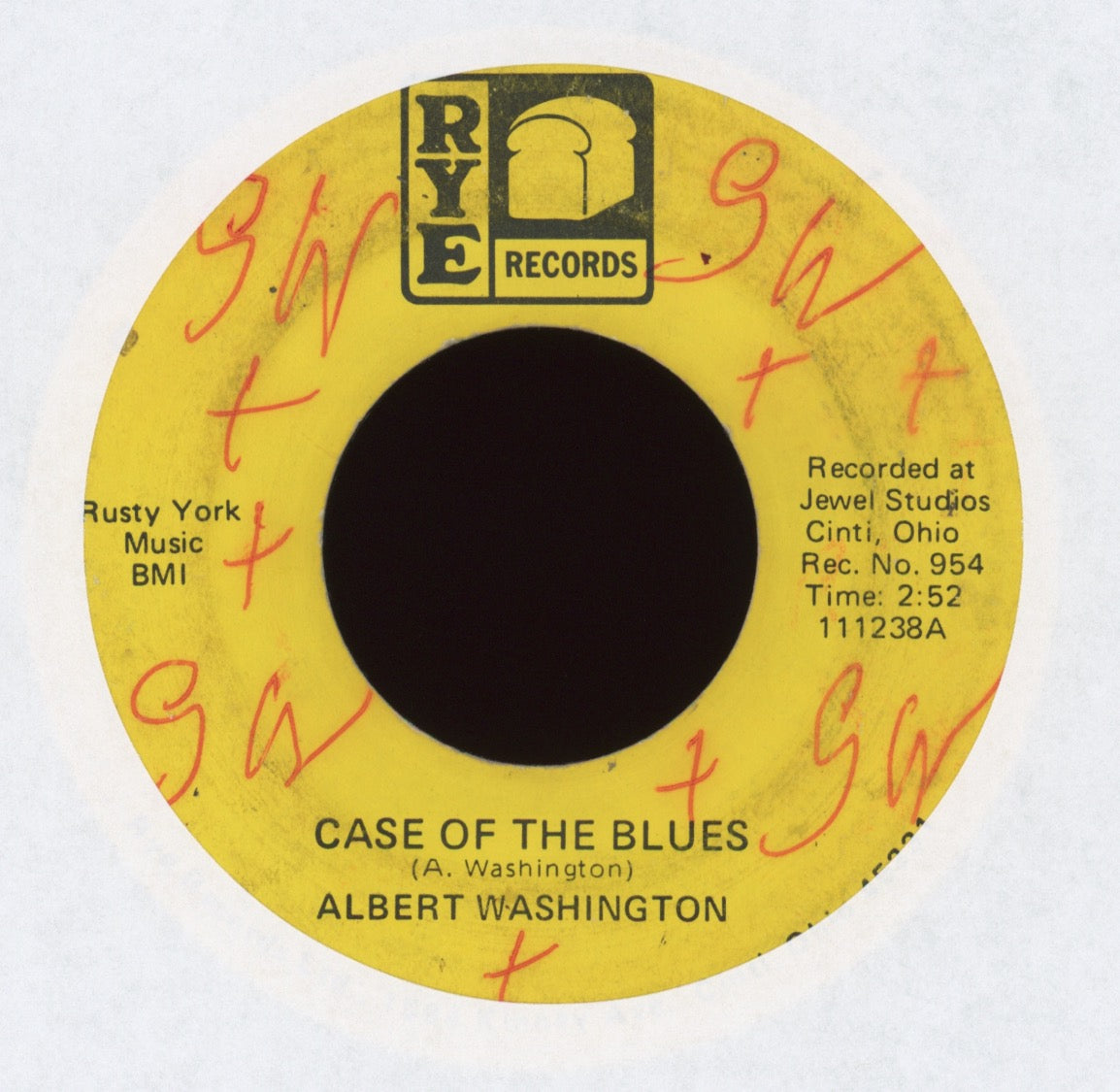 Albert Washington - Case Of The Blues on RYE