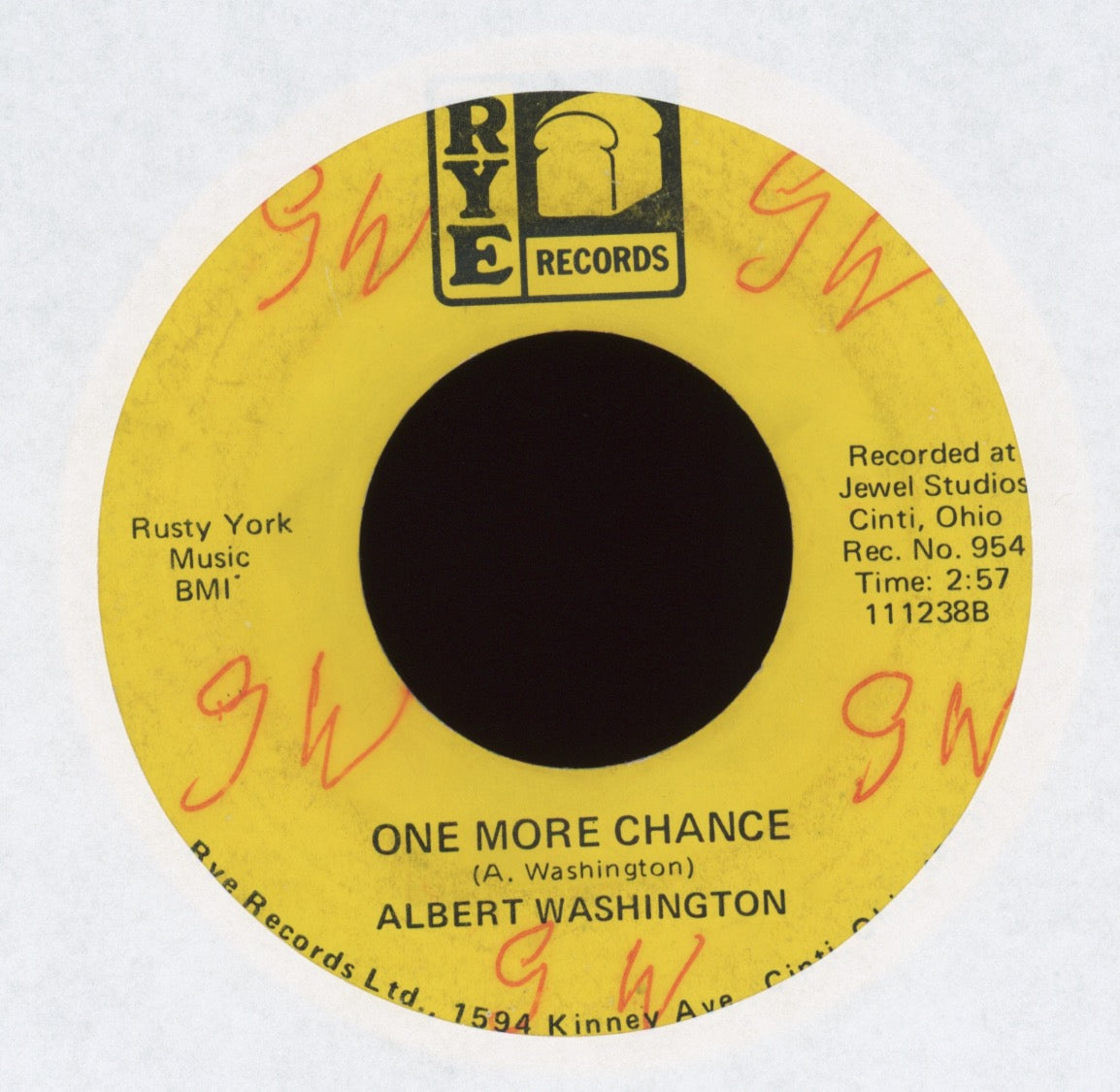 Albert Washington - Case Of The Blues on RYE