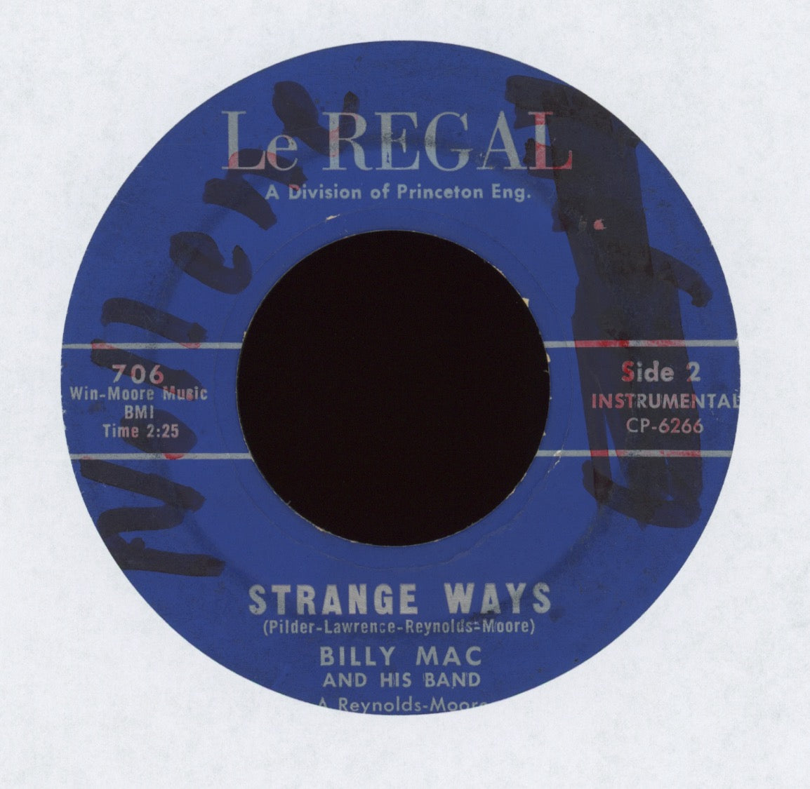 Billy Mac - Strange Ways on La Regal Rite Press