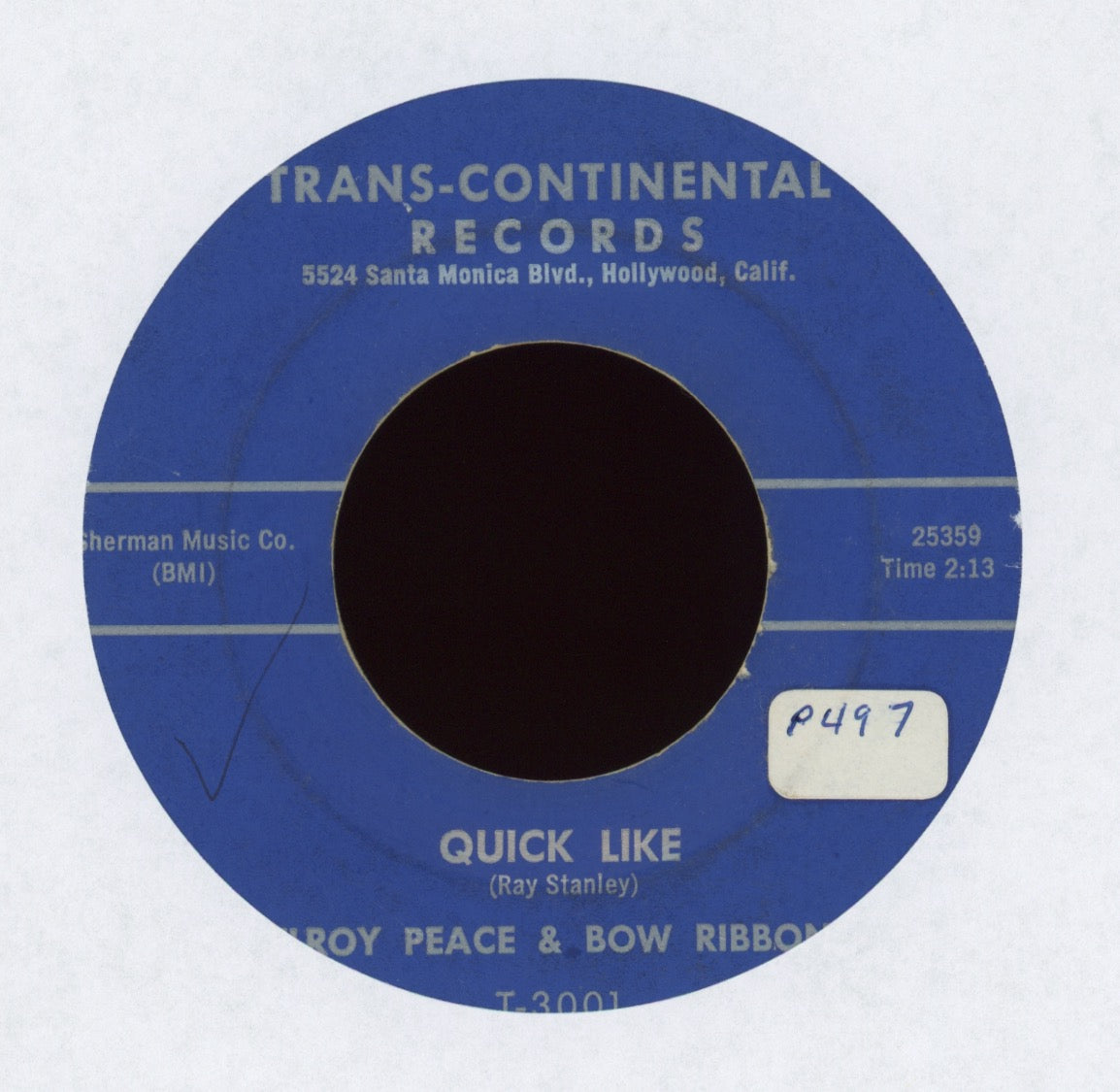 Elroy Peace - Quick Like on Trans Continental