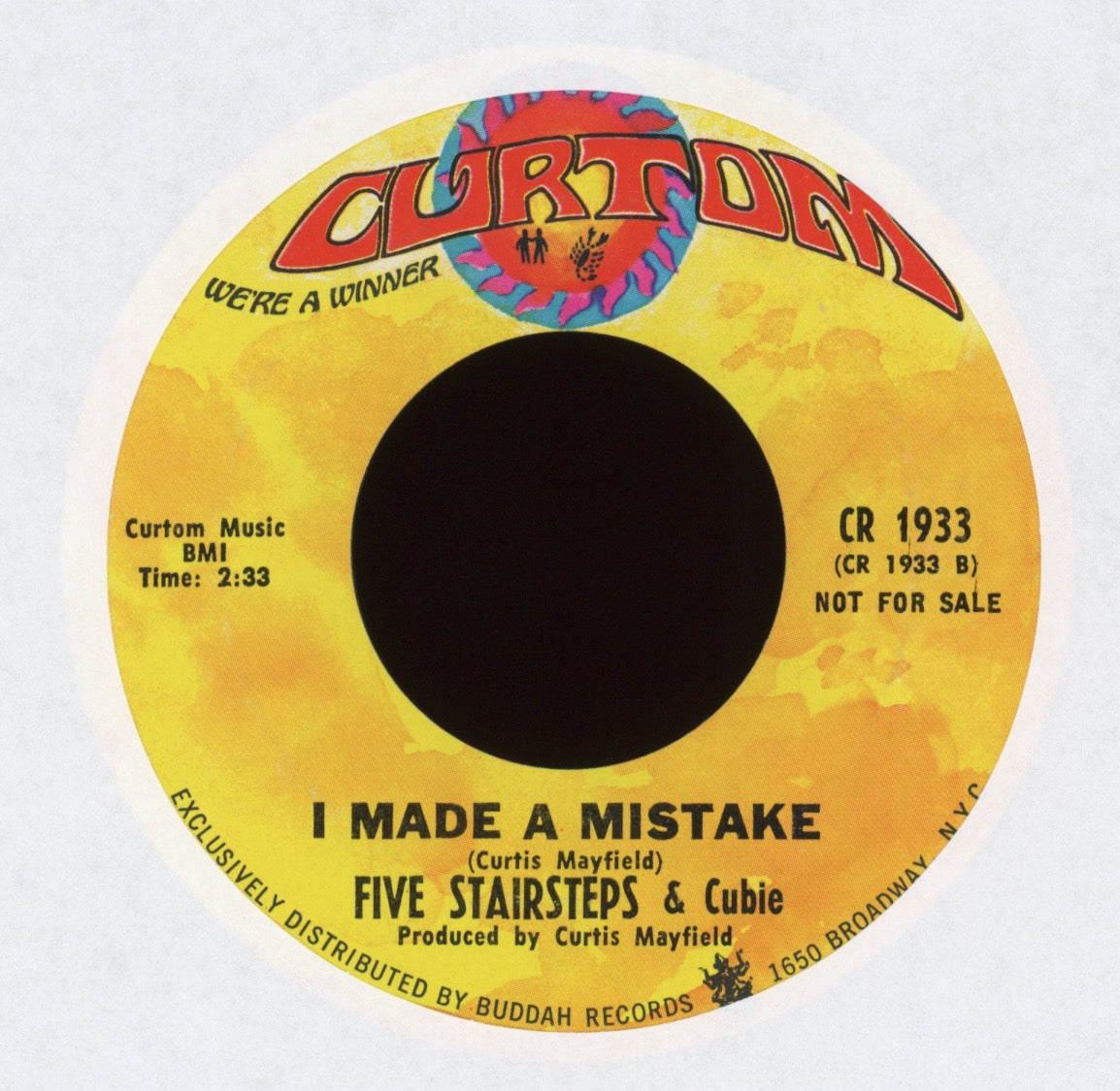 Five Stairsteps - Stay Close To Me on Curtom Promo