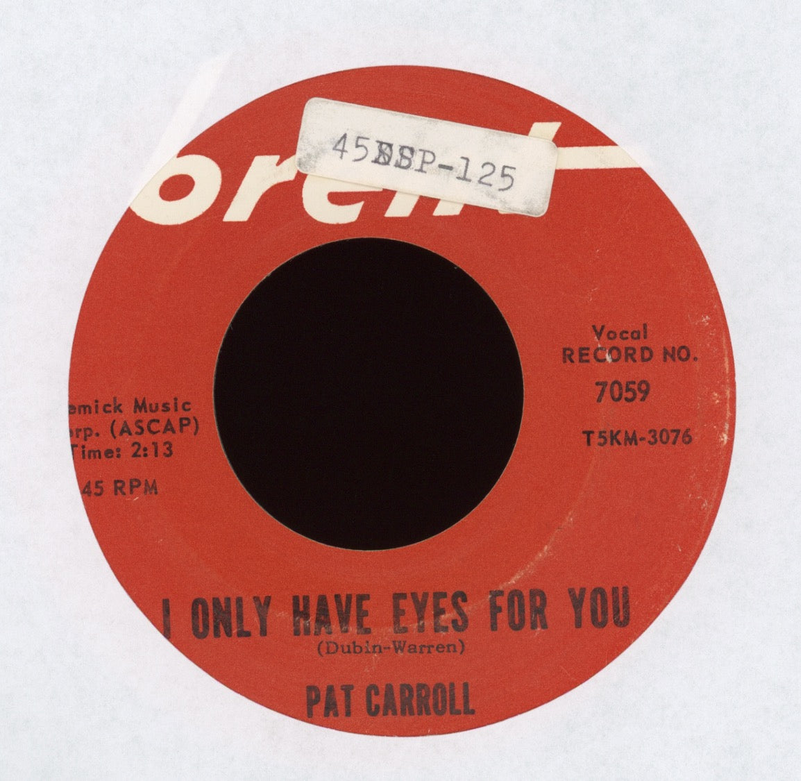 Pat Carroll - I Only Have Eyes for You on Brent