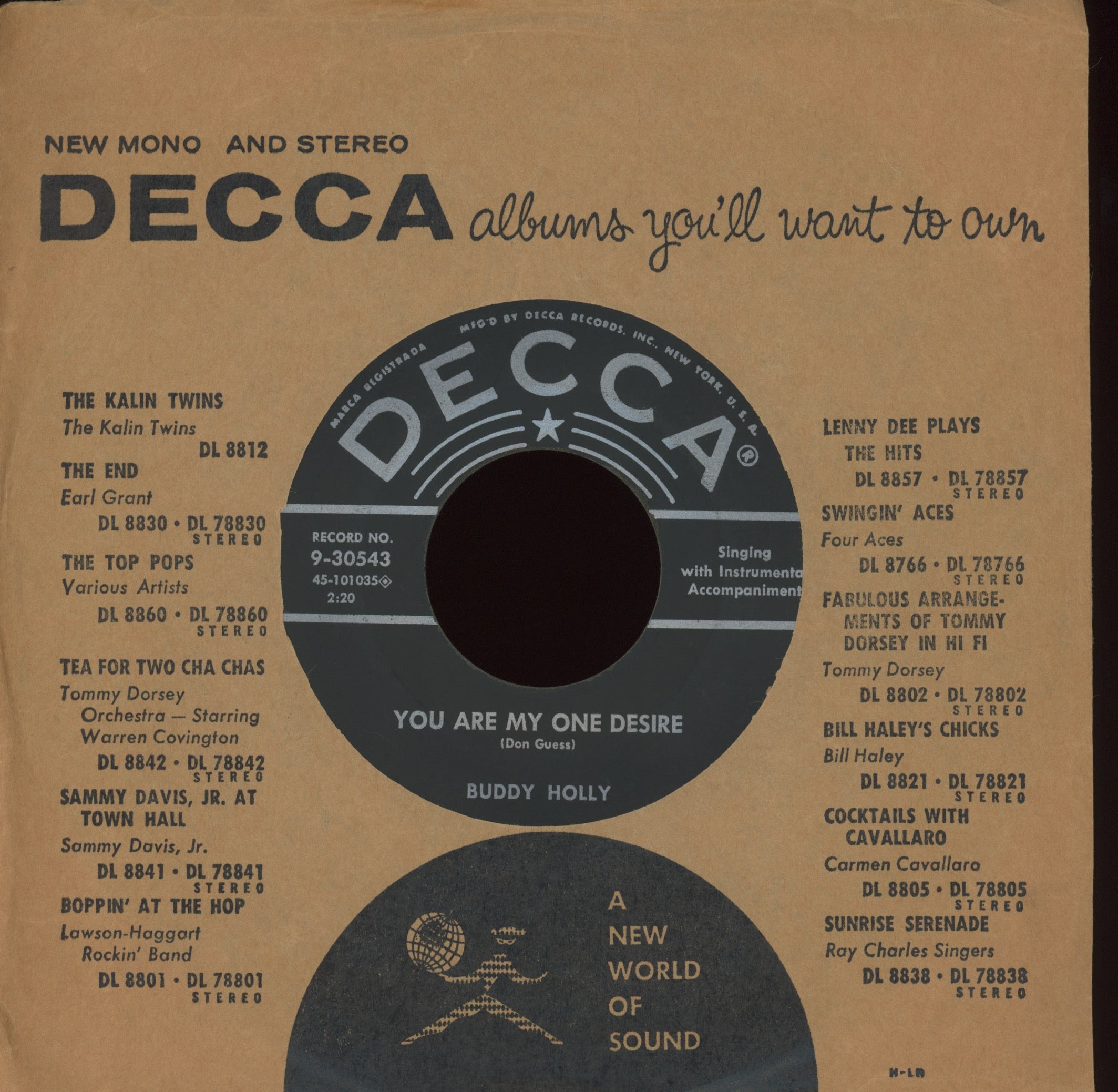 Buddy Holly - Love Me on Decca