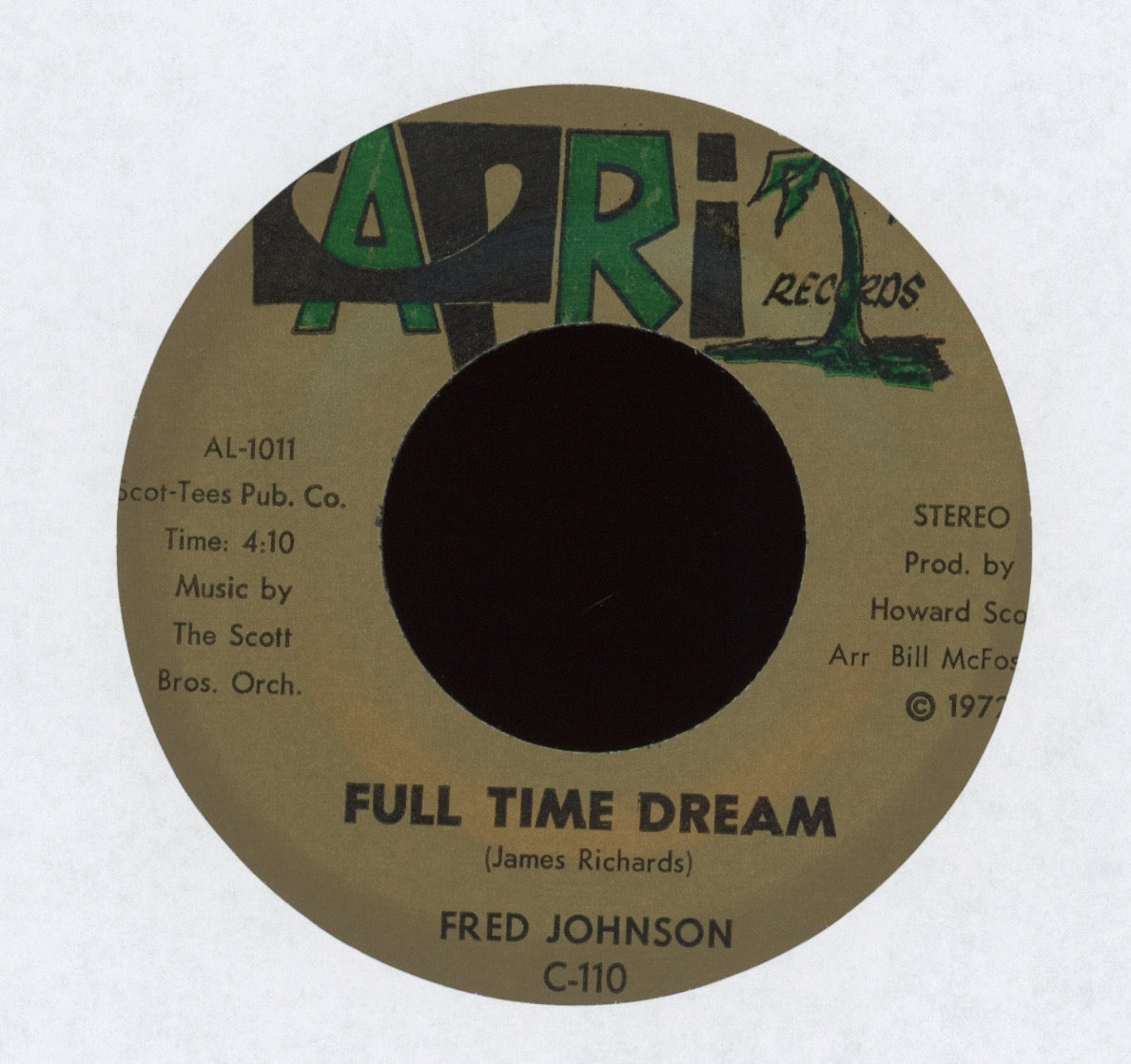 Fred Johnson - I Need Love (I Need Your Love) on Capri