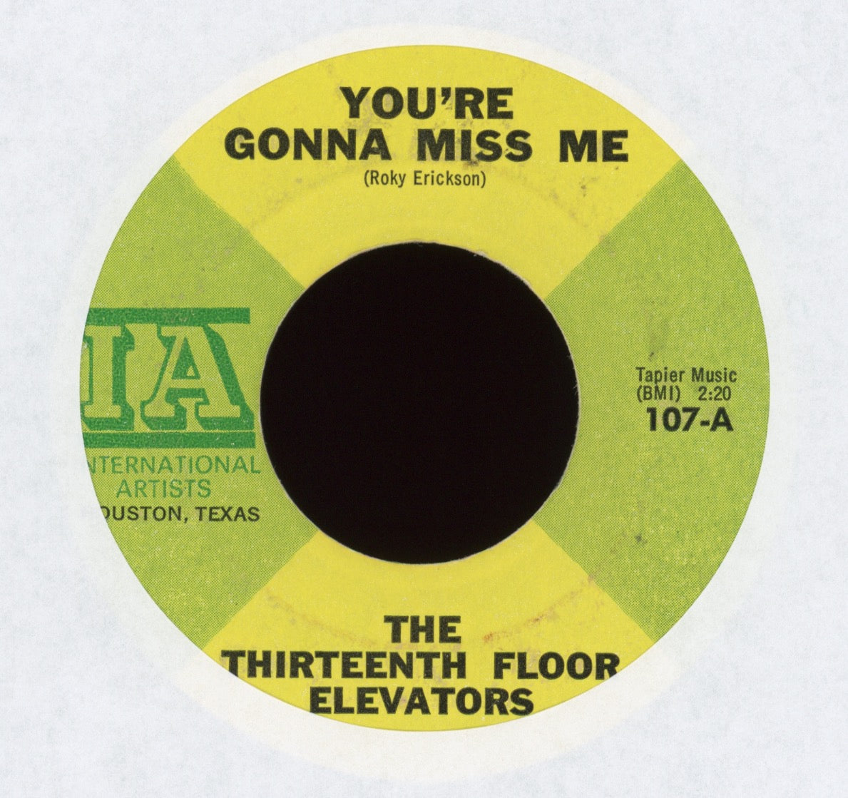 13th Floor Elevators - You're Gonna Miss Me on International Artists