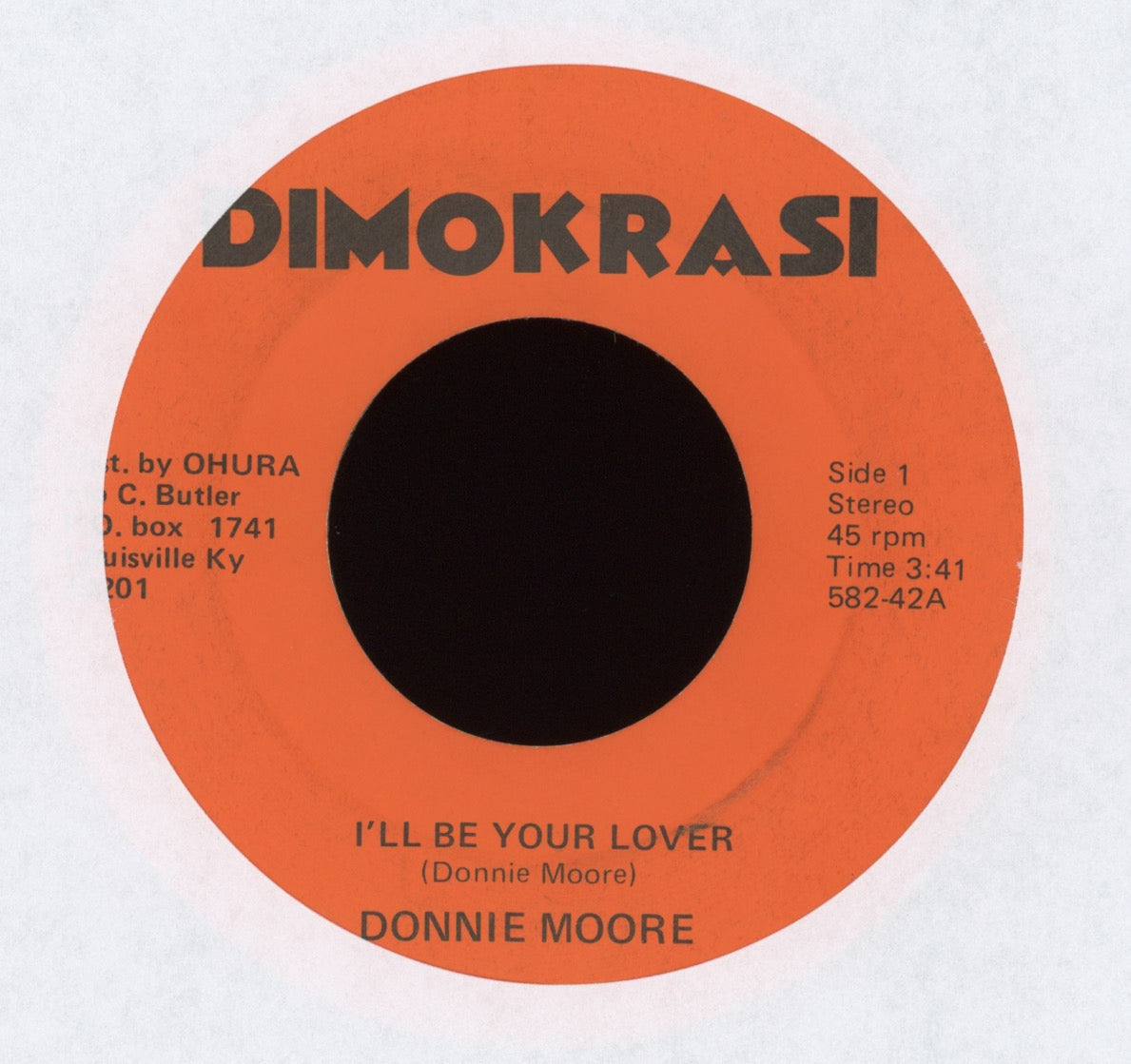 Donald Moore - I'll Be Your Lover on Dimokrasi