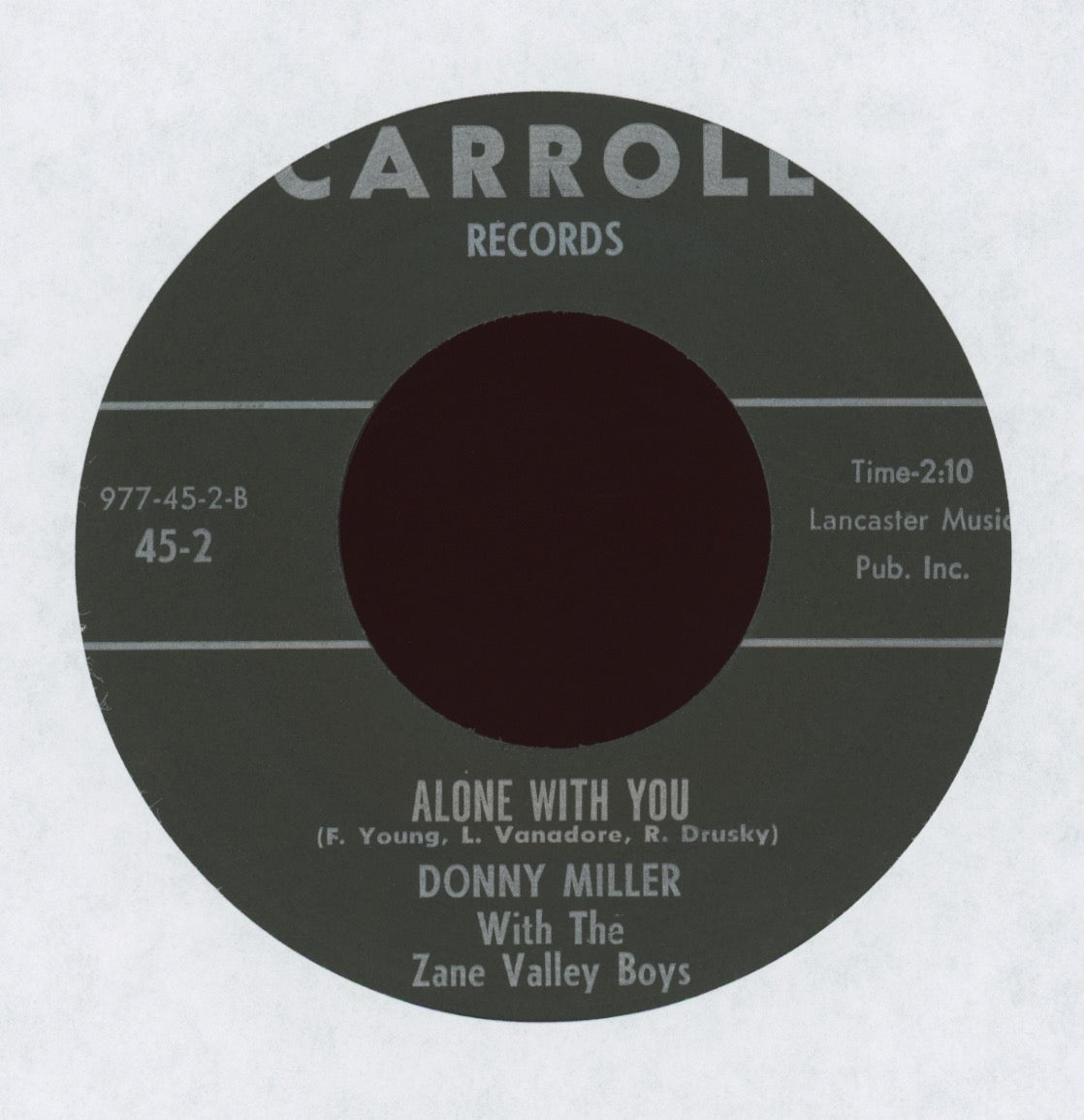 Donny Miller - Alone With You on Carroll