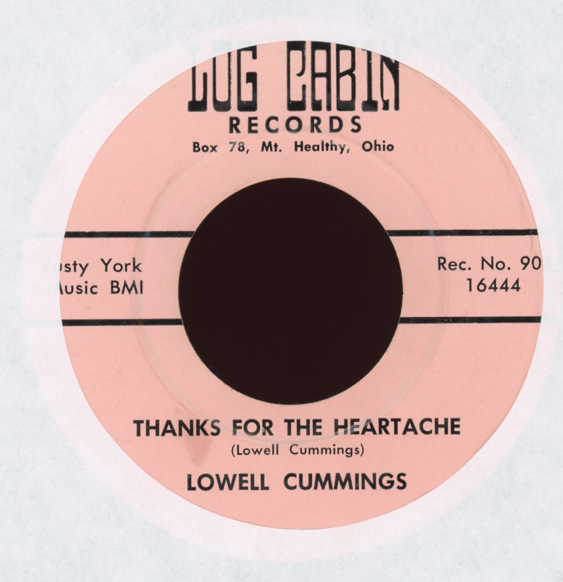 Lowell Cummings - The Pay Phone Down The Hall on Log Cabin