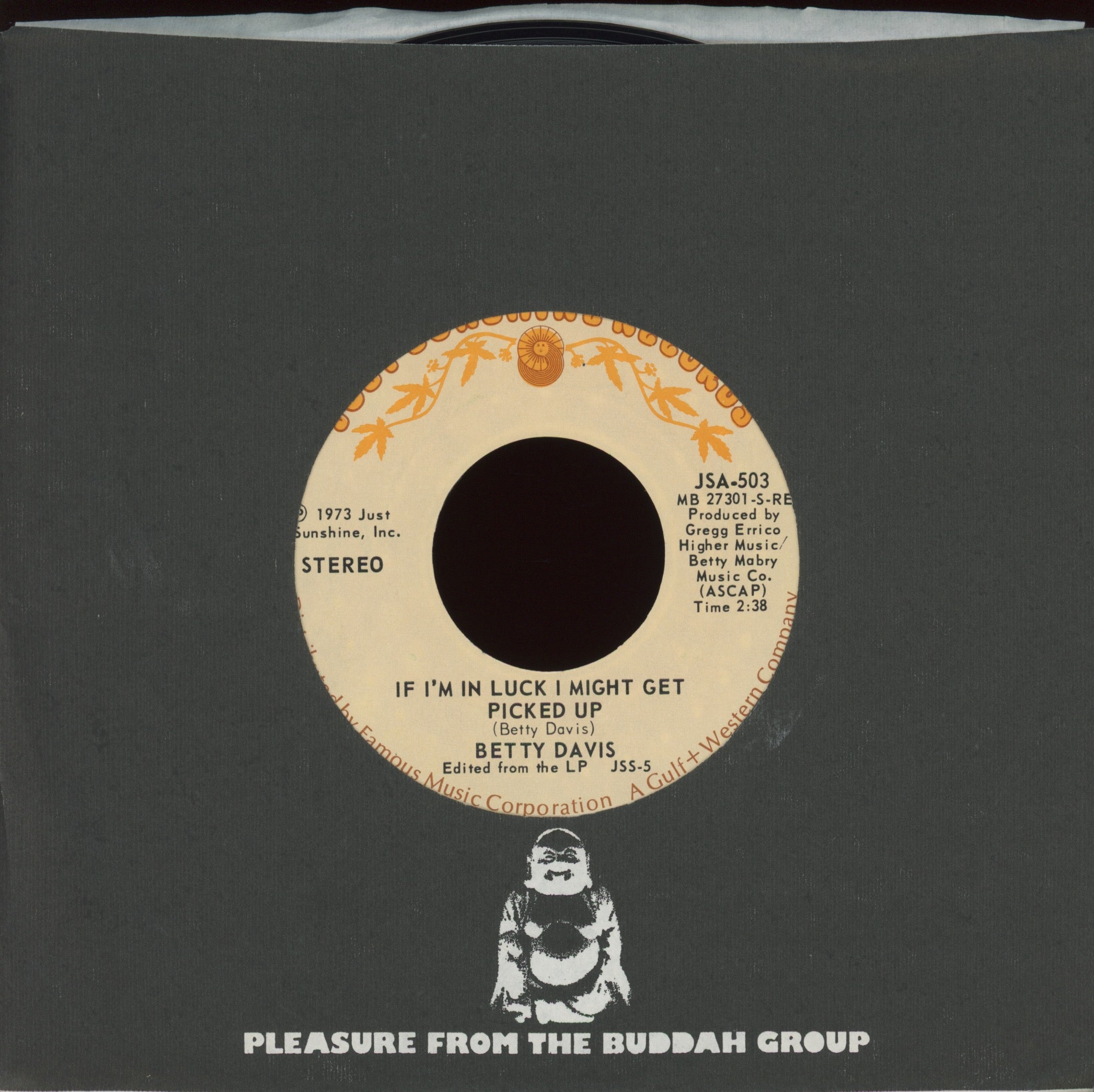 Betty Davis - If I'm In Luck I Might Get Picked Up on Just Sunshine